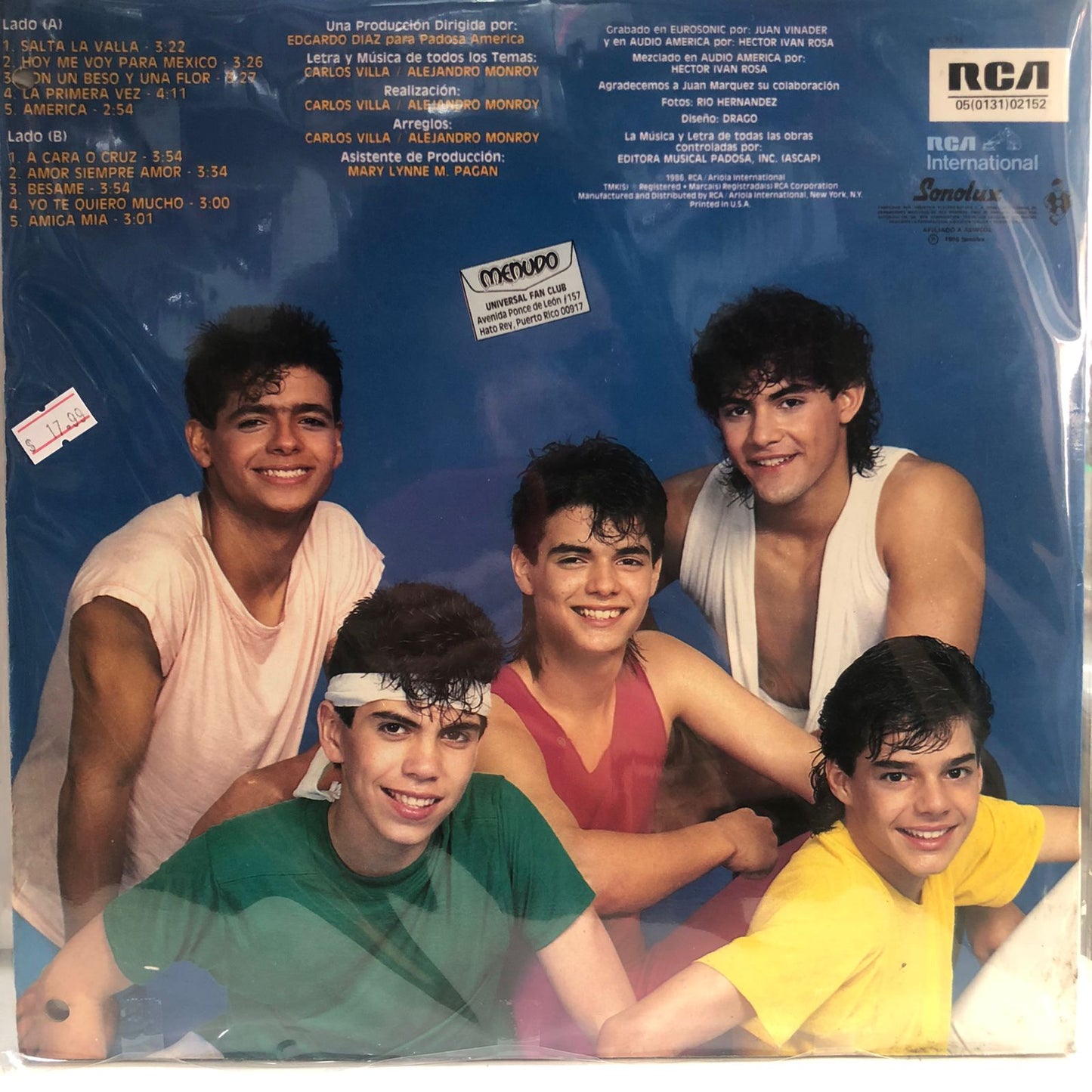MENUDO - REFRESCANTE LP