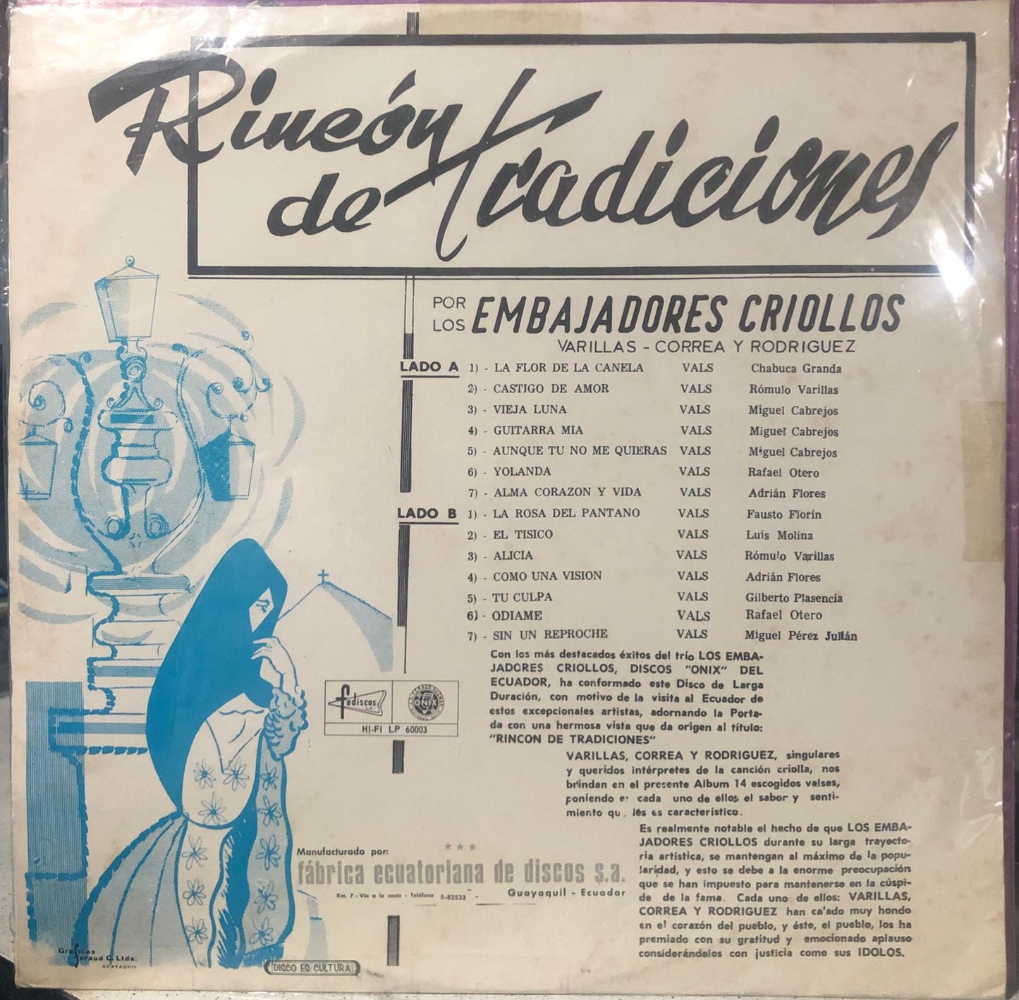 LOS EMBAJADORES CRIOLLOS - RINCÓN DE TRADICIONES LP