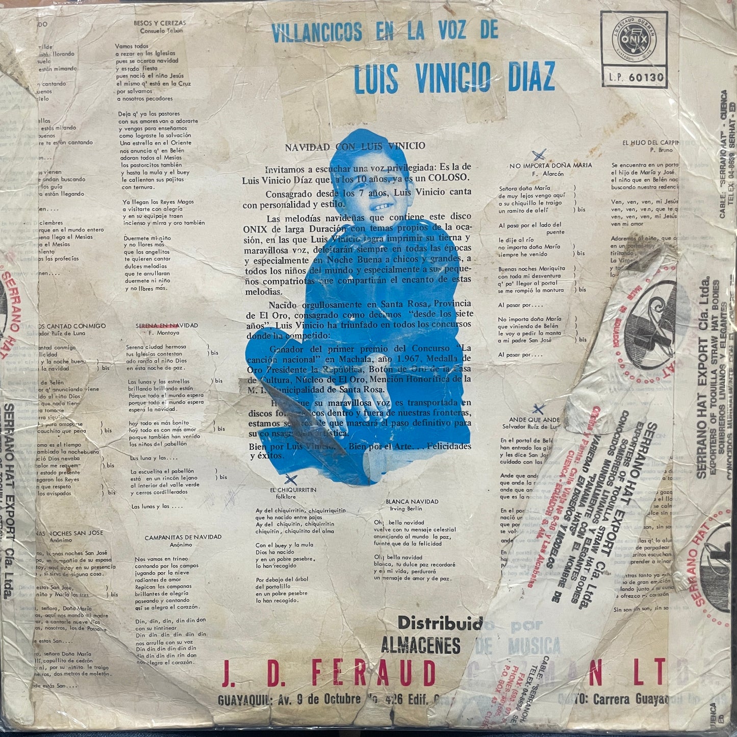 LUIS VINICIO DIAZ - NAVIDAD CON LUISIN LP (DE EPOCA)