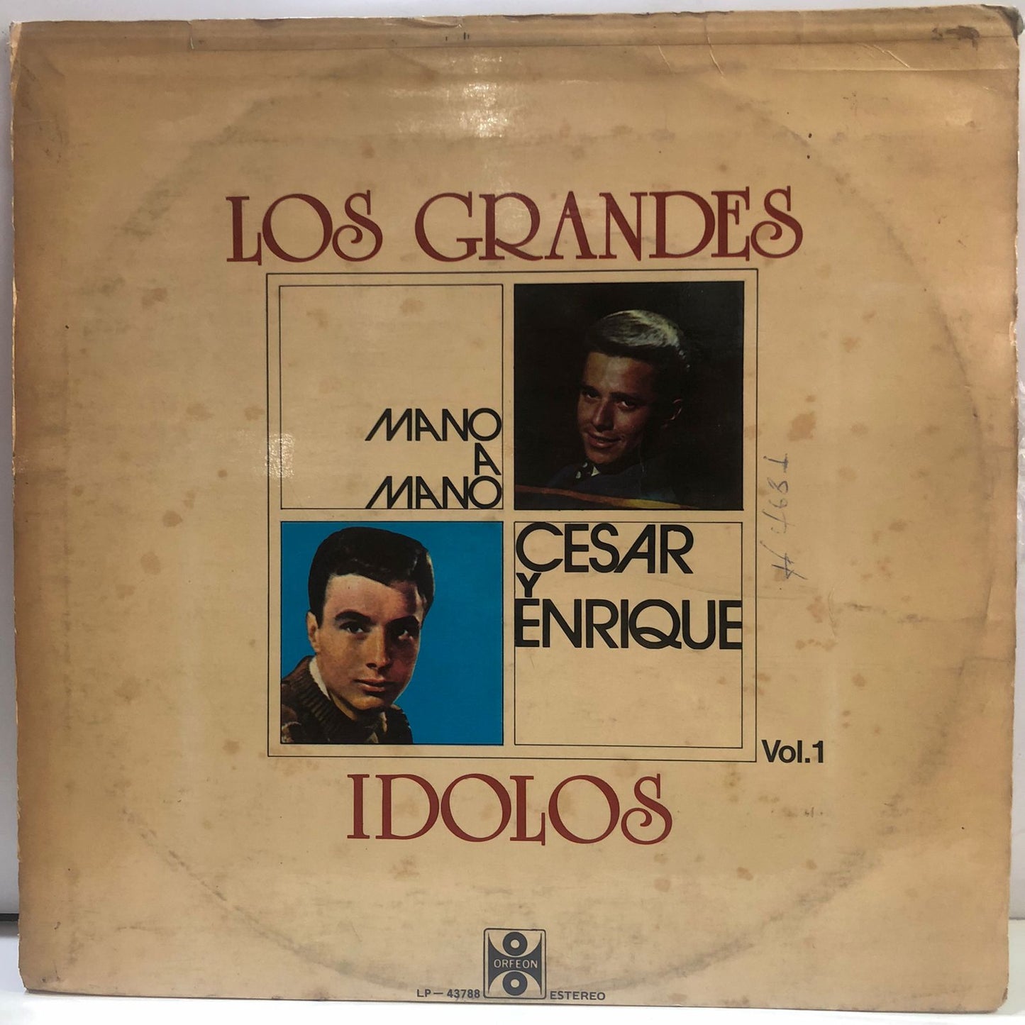 CESAR Y ENRIQUE - LOS GRANDES IDOLOS LP