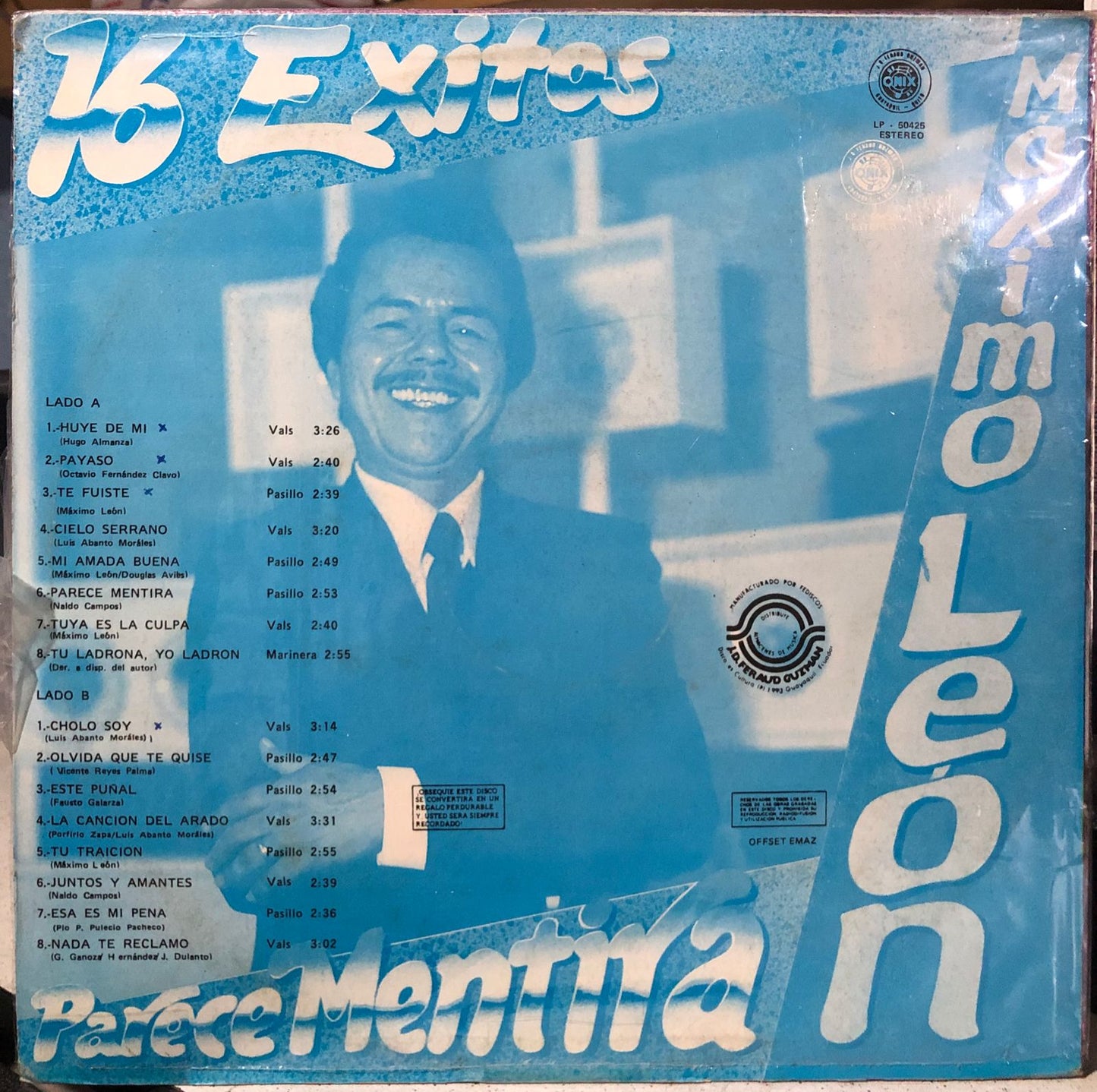 MAXIMO LEON - 16 EXITOS LP