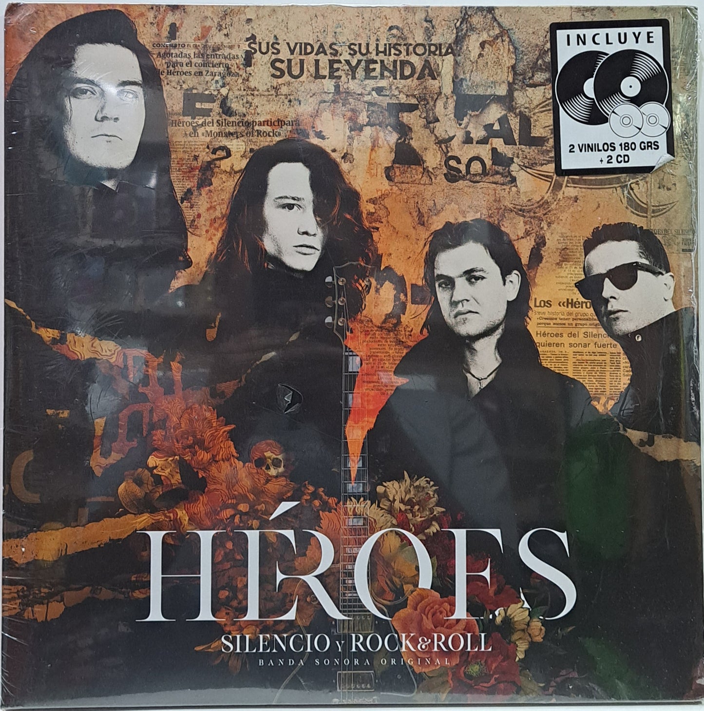 HEROES DEL SILENCIO - ROCK N ROLL 2 LPS + 2 CDS