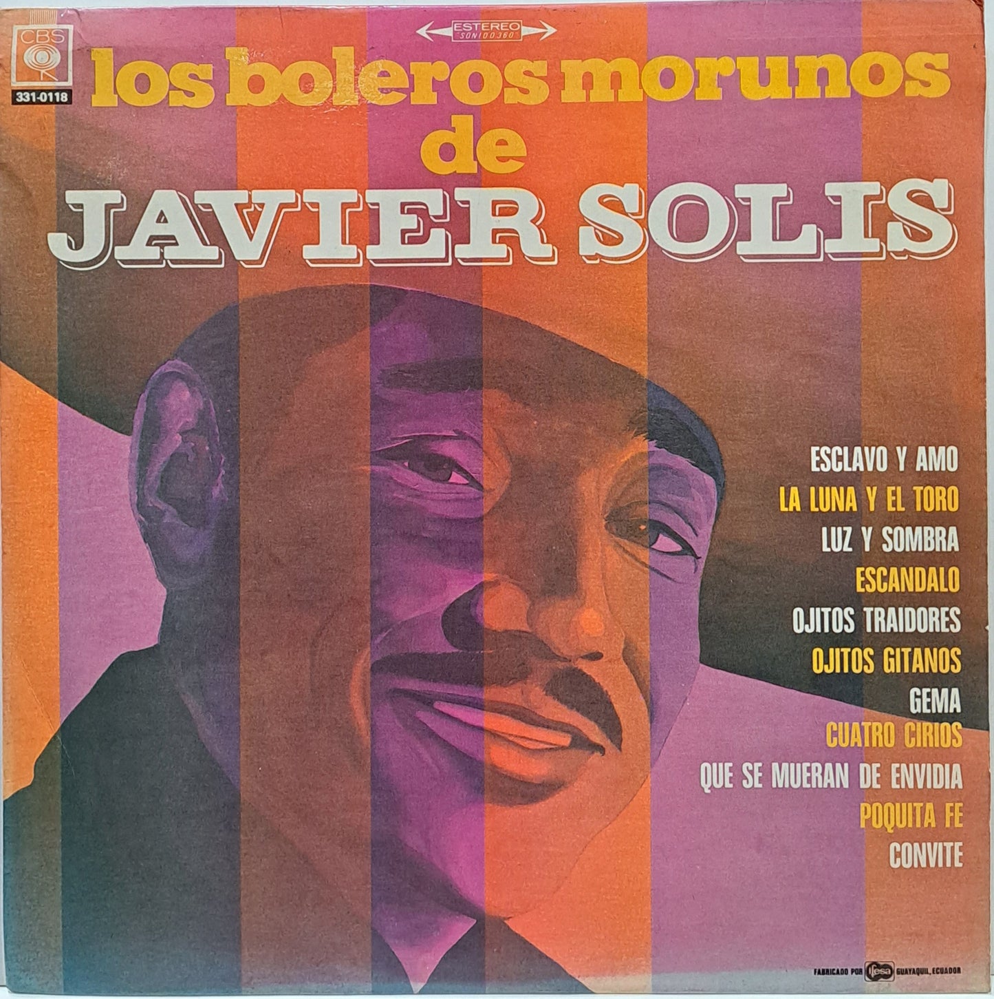 JAVIER SOLIS - LOS BOLEROS MORUNOS LP