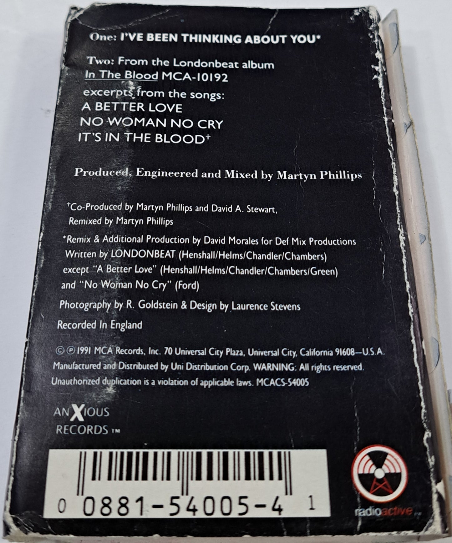 LONDONBEAT - J VE BEEN THINKING ABOUT YOU CASSETTE