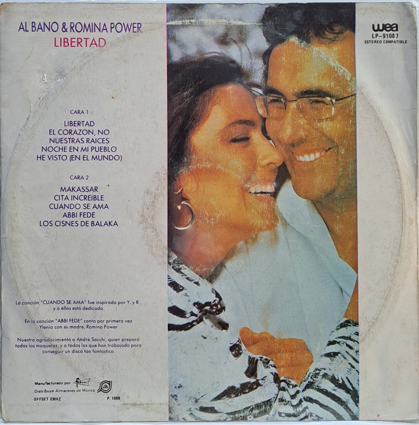 AL BANO Y ROMINA POWER - LIBERTAD LP