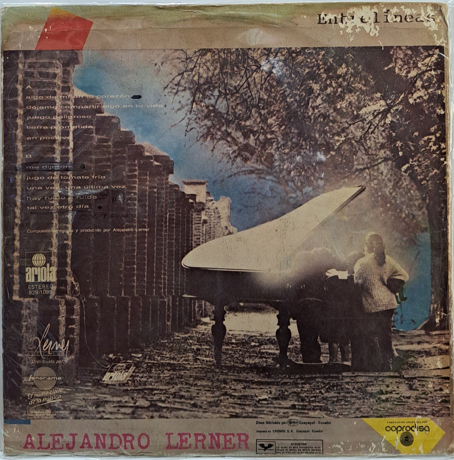 ALEJANDRO LERNER - ENTRE LINEAS LP