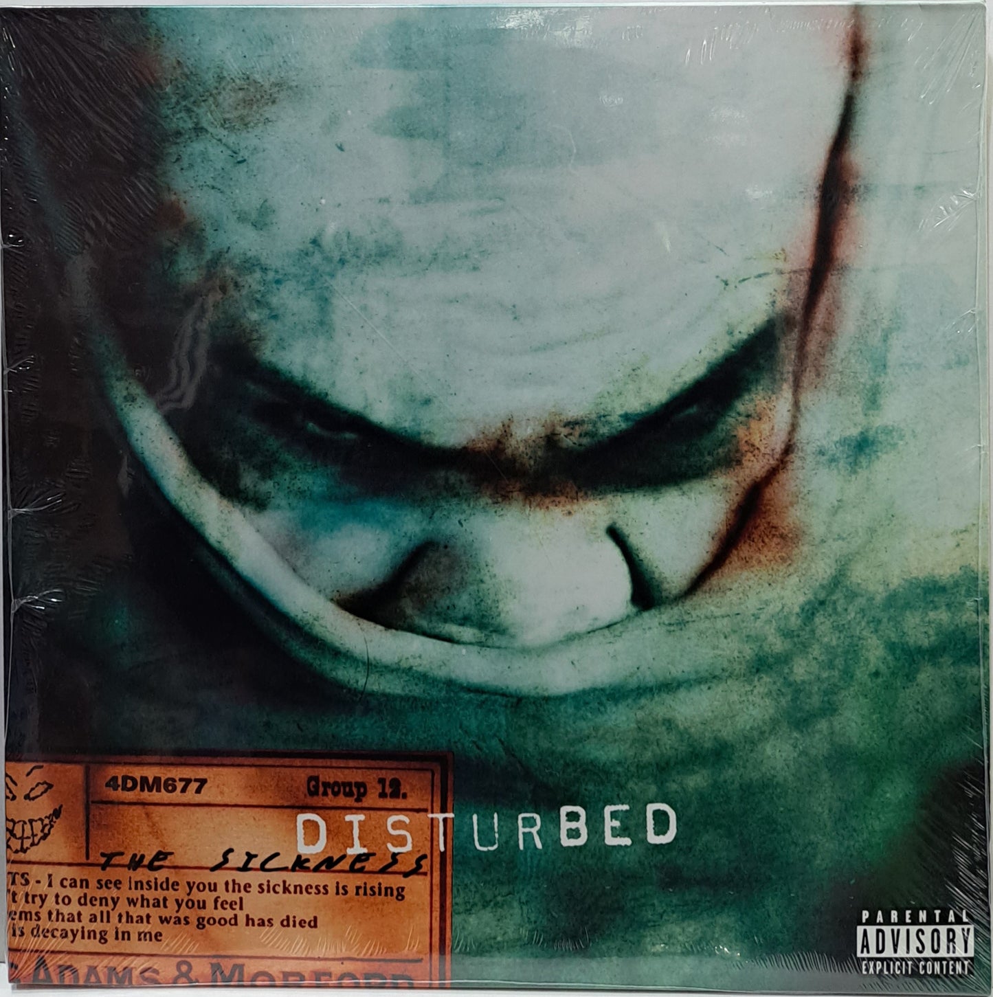 DISTURBED - THE SICKNESS LP