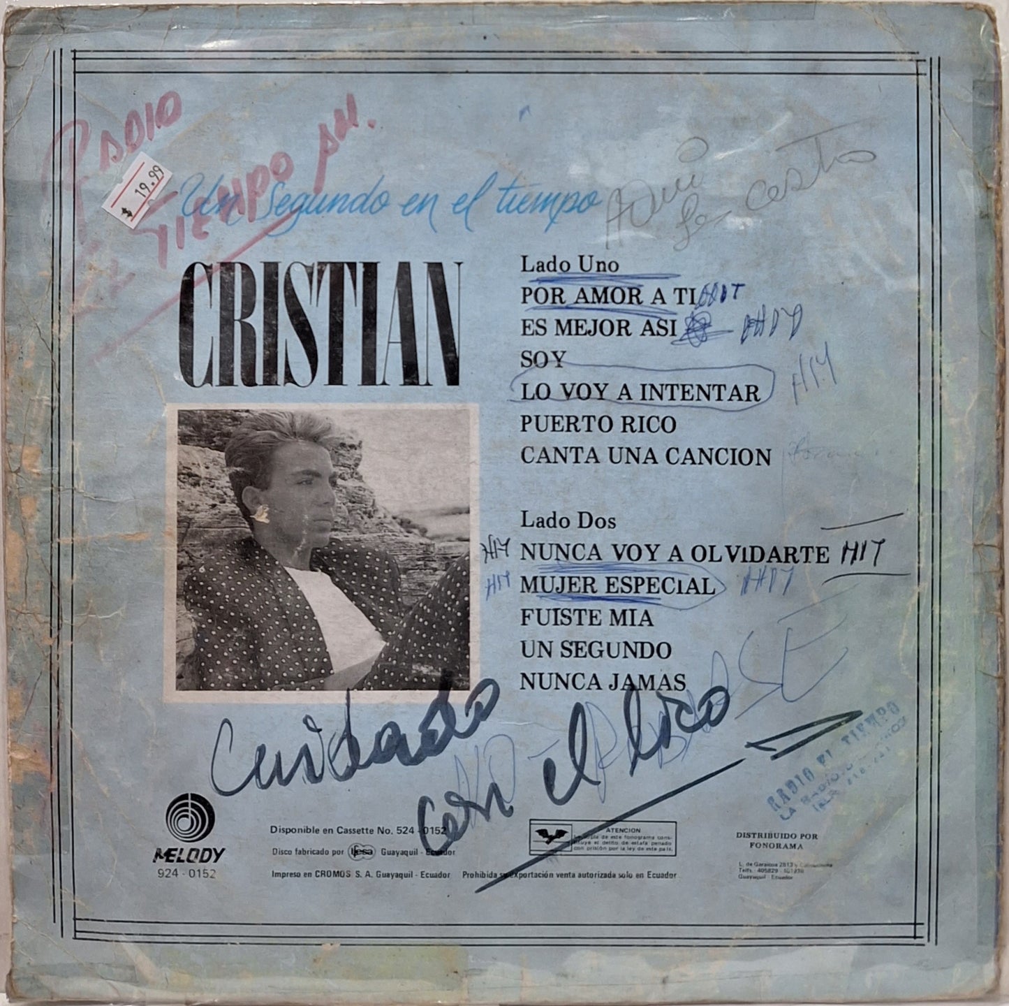 CRISTIAN - UN SEGUNDO EN EL TIEMPO LP