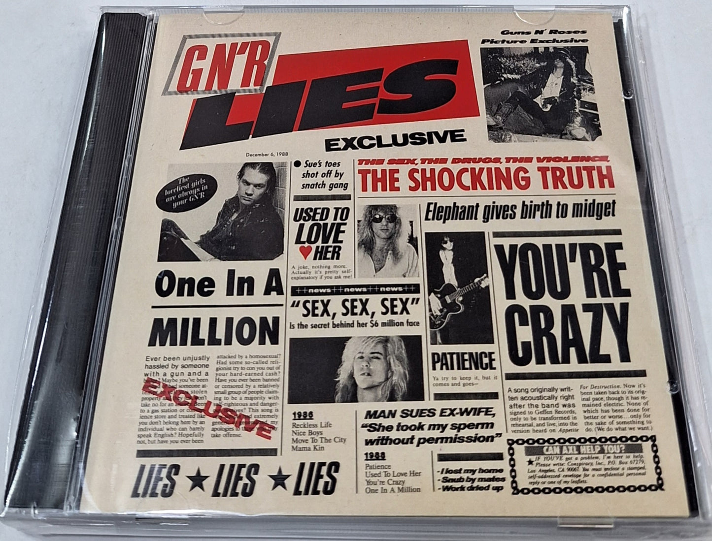 GUNS ROSES - LIES CD