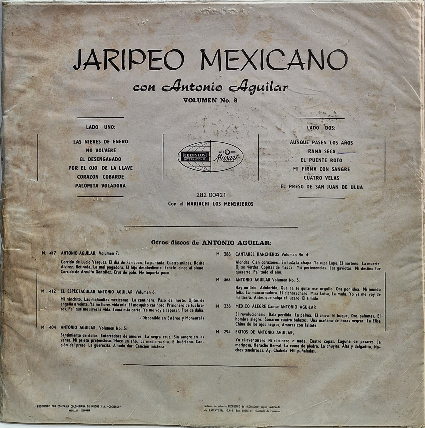 ANTONIO AGUILAR - JARIPEO MEXICANO VOL.8 LP