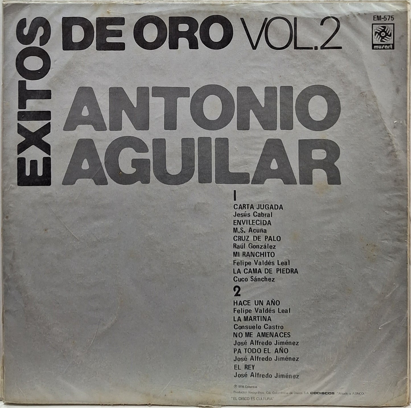 ANTONIO AGUILAR - EXITOS DE ORO VOL.2 LP