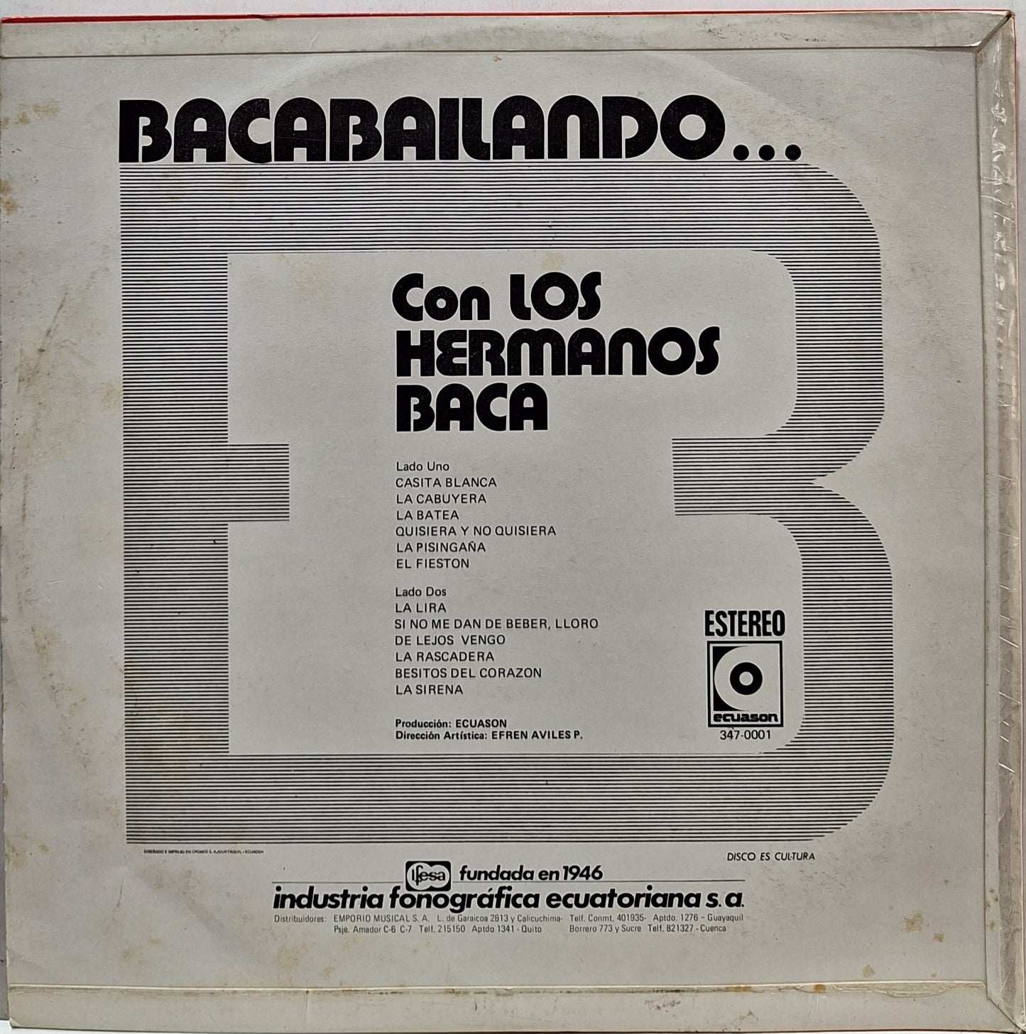 LOS HERMANOS BACA - BACABAILANDO LP