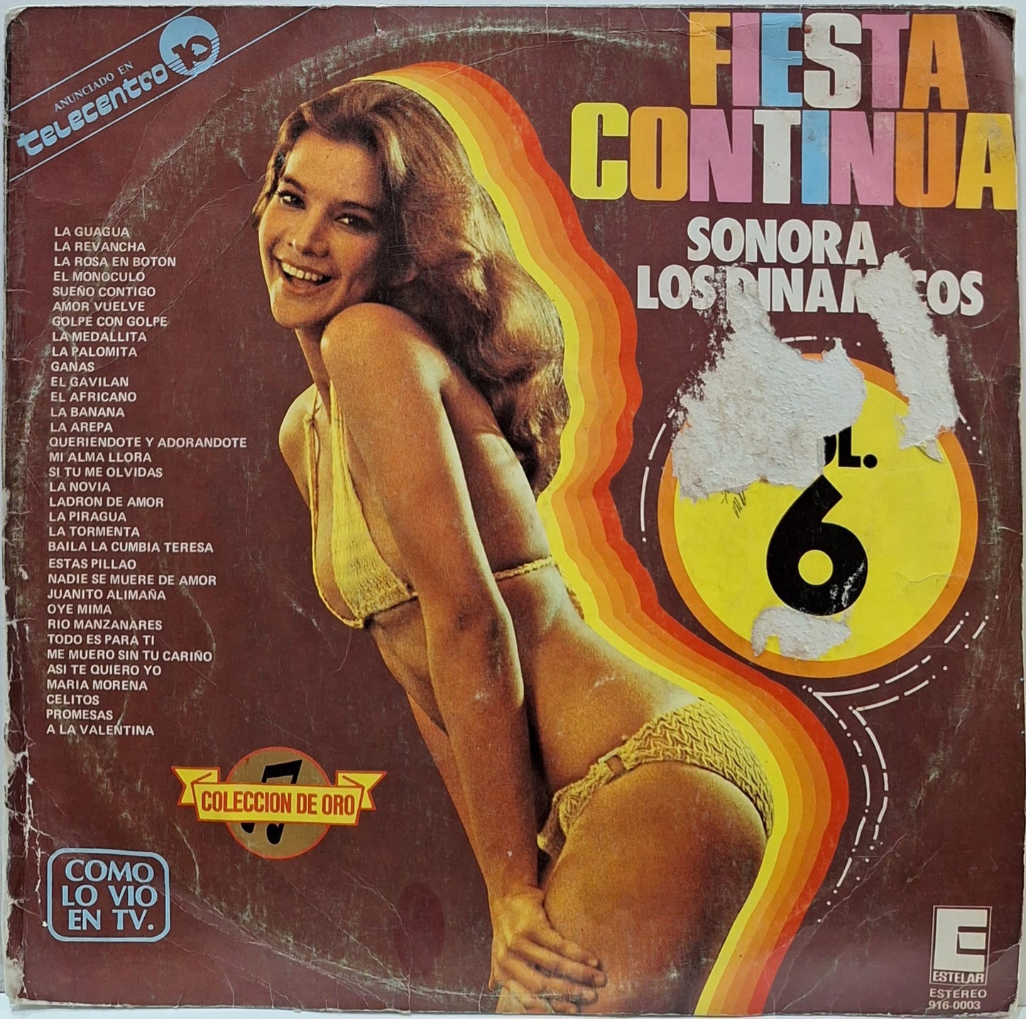 SONORA LOS DINAMICOS - FIESTA CONTINUA VOL 6 LP