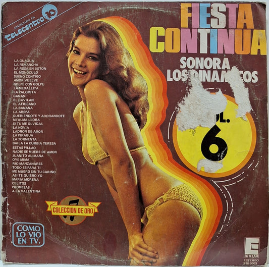 SONORA LOS DINAMICOS - FIESTA CONTINUA VOL 6  LP