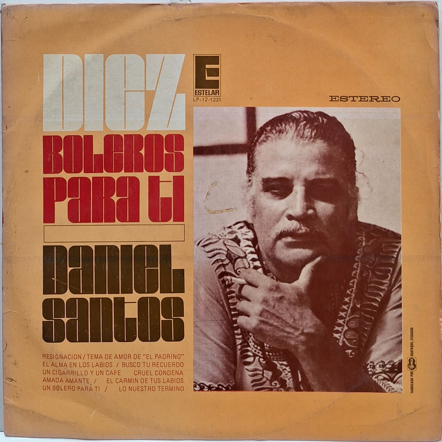 DANIEL SANTOS - DIEZ BOLEROS PARA TI LP