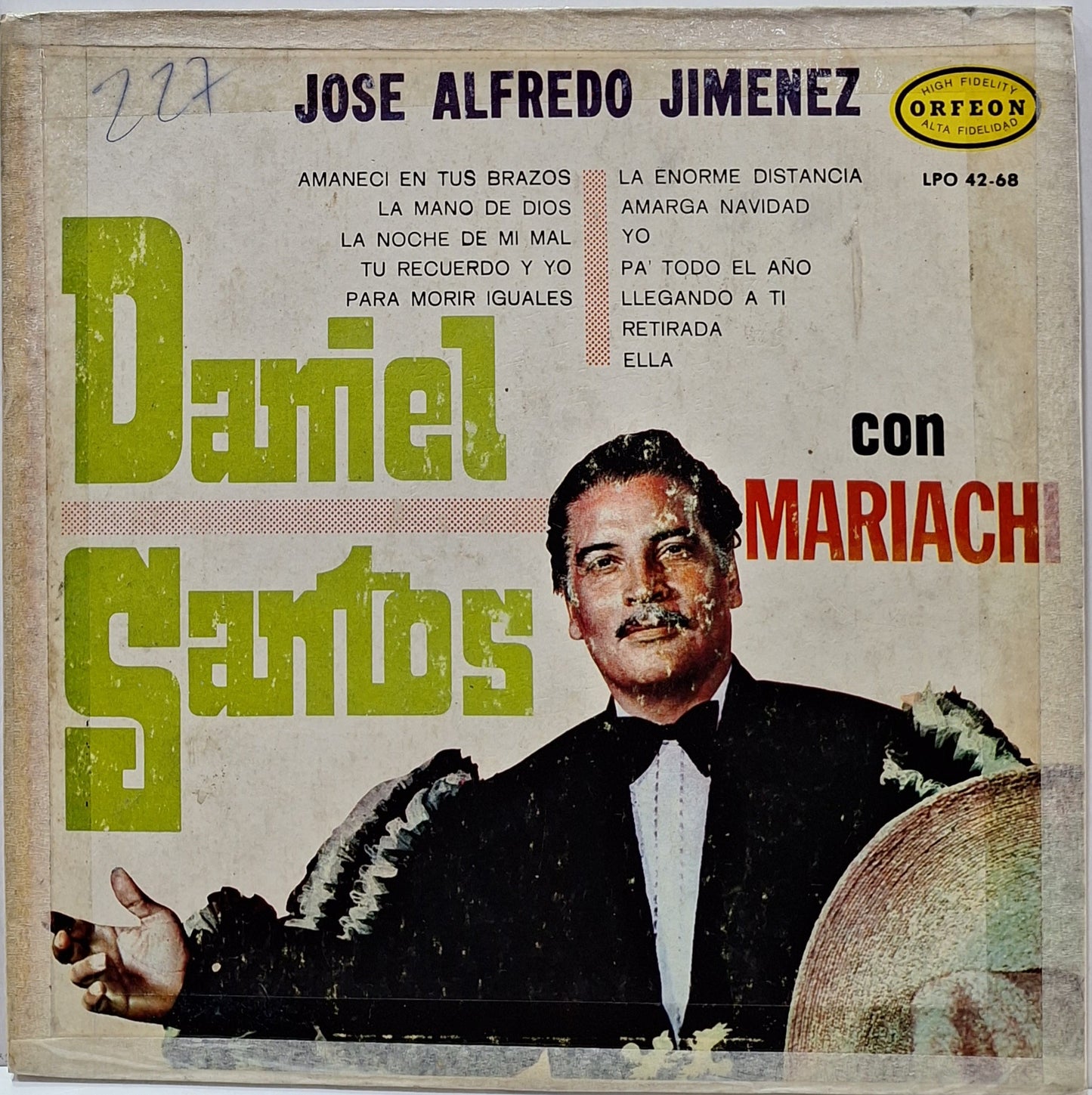 DANIEL SANTOS - CON MARIACHI LP