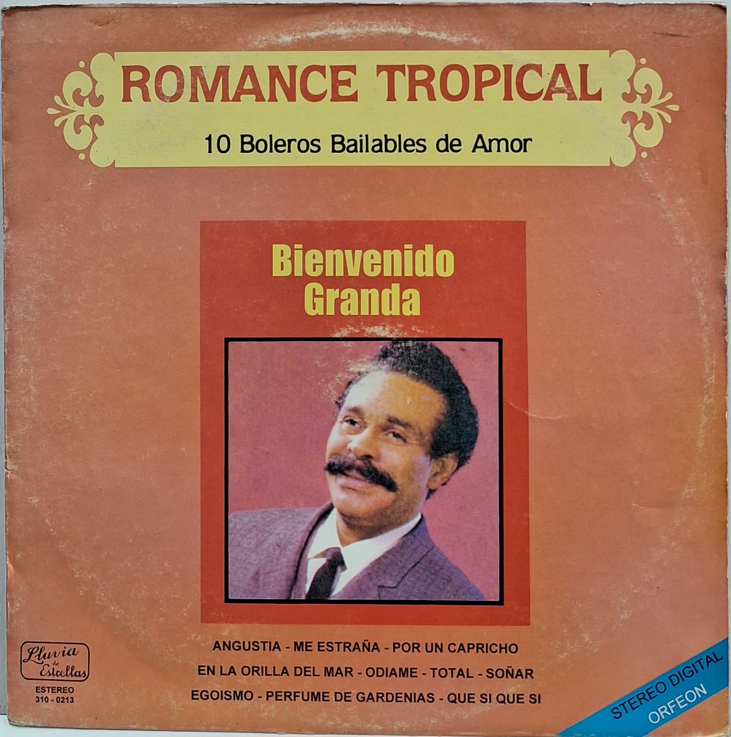 BIENVENIDO GRANDA - 10 BOLEROS BAILABLES DE AMOR LP