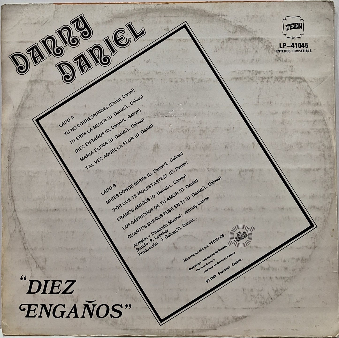 DANNY DANIEL - DIEZ ENGAÑOS LP