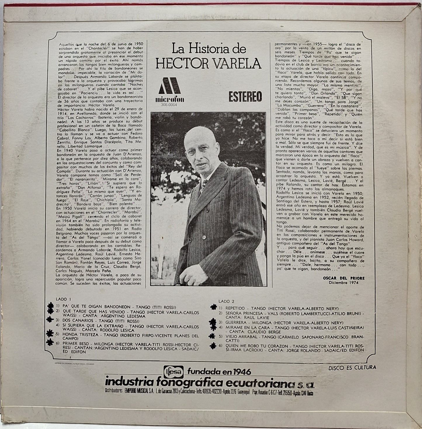 HECTOR VARELA - LA HISTORIA DE LP