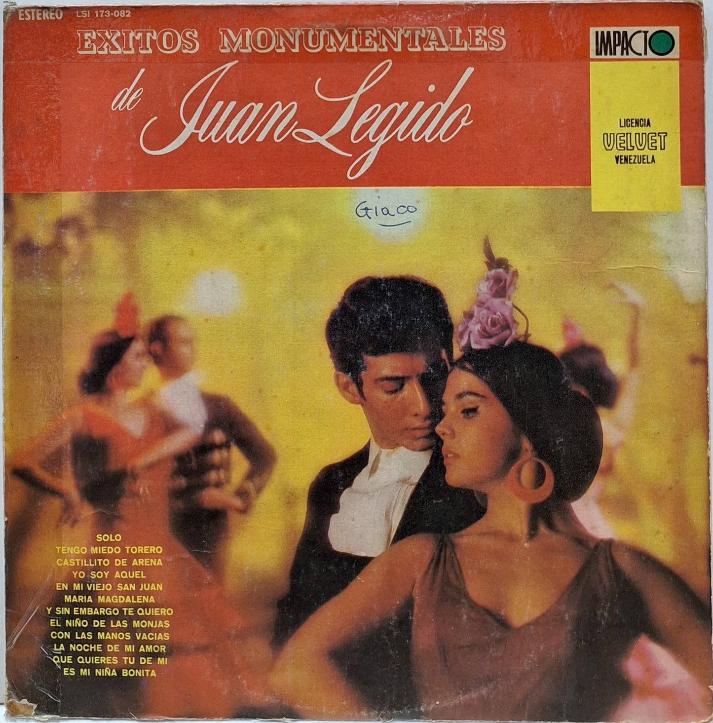 JUAN LEGIDO - EXITOS MONUMENTALES LP