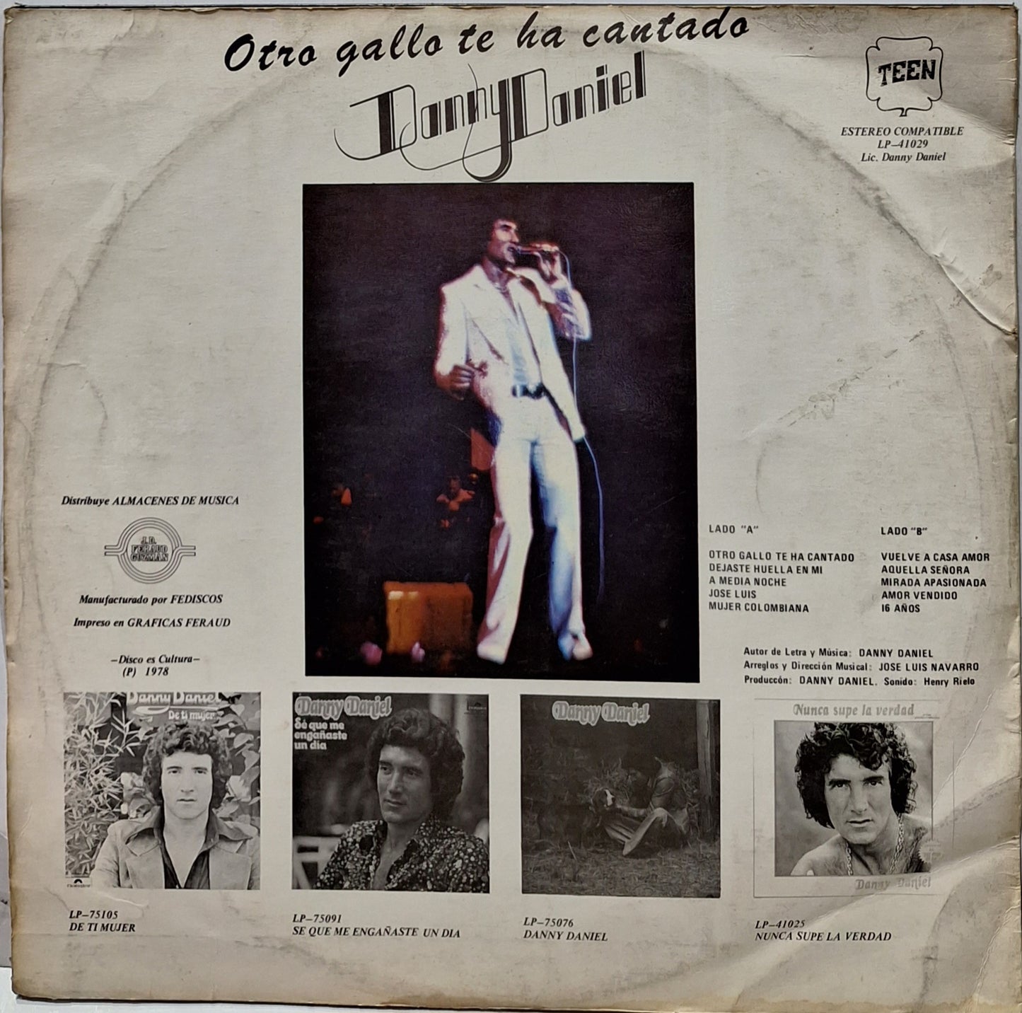 DANNY DANIEL - OTRO GALLO TE HA CANTADO LP