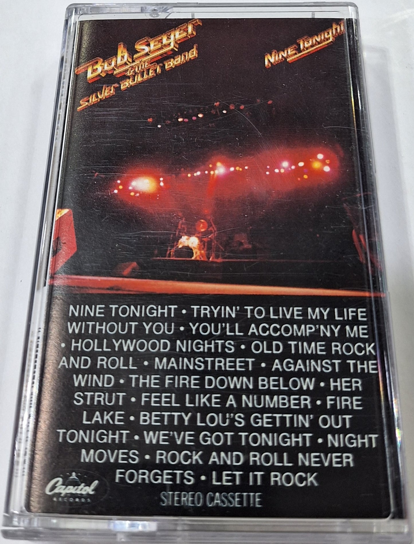 BOB SEGER & THE SILVER BULLET BAND - NINE TONIGHT CASSETTE