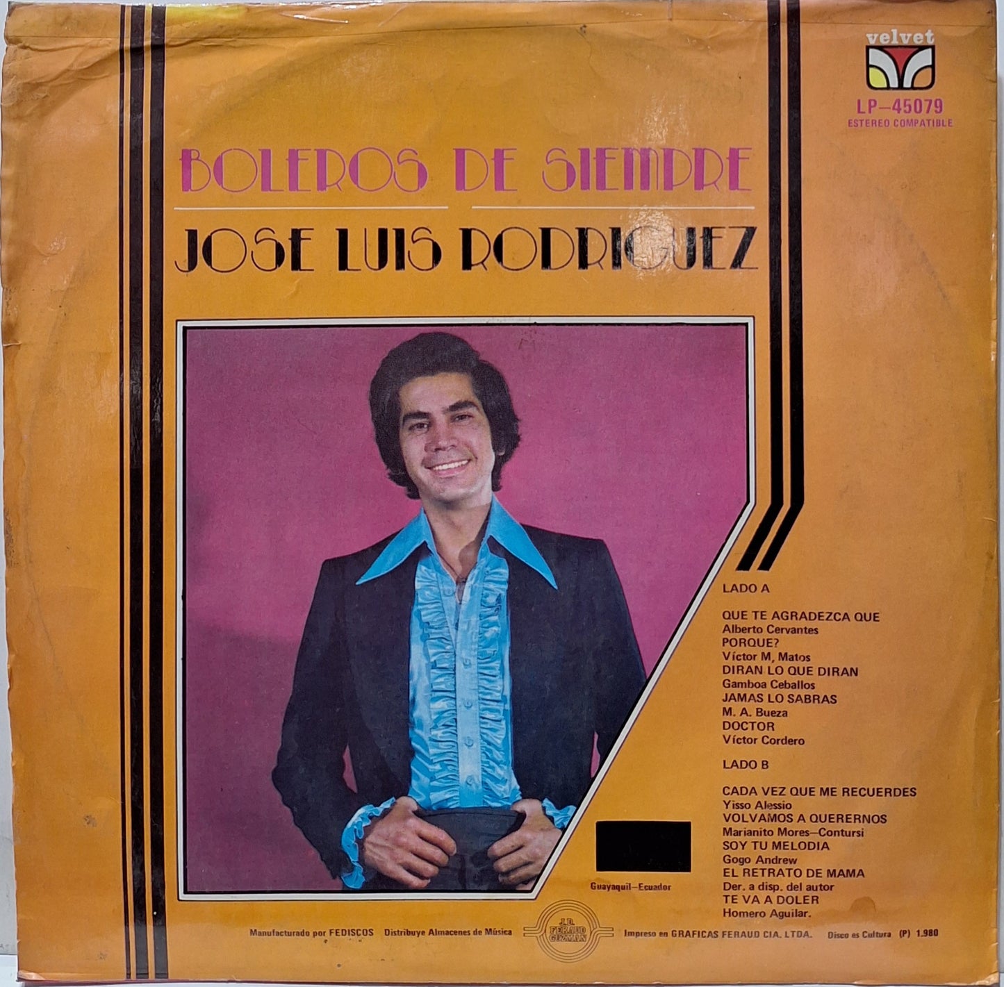 JOSE LUIS RODRIGUEZ - BOLEROS DE SIEMPRE LP