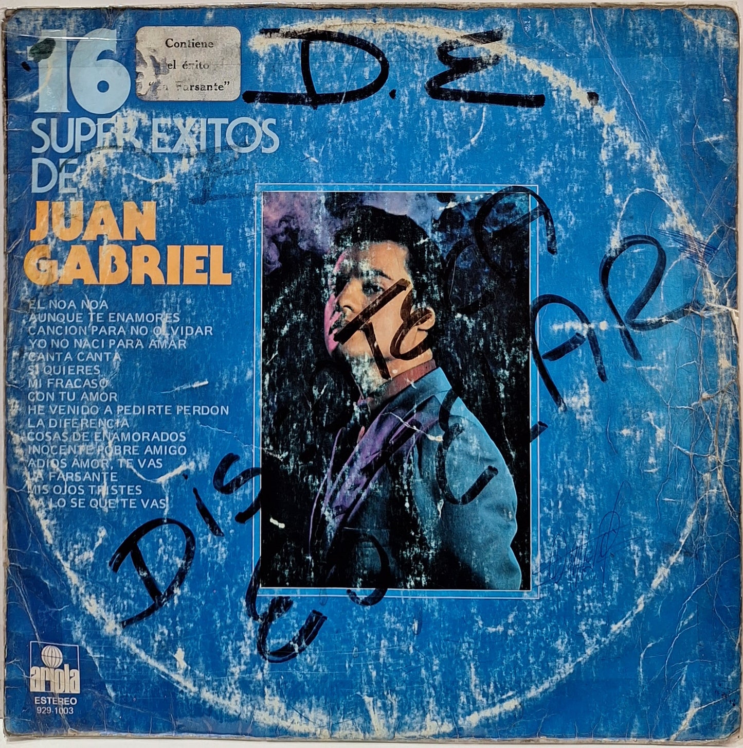 JUAN GABRIEL - 16 SUPER EXITOS LP