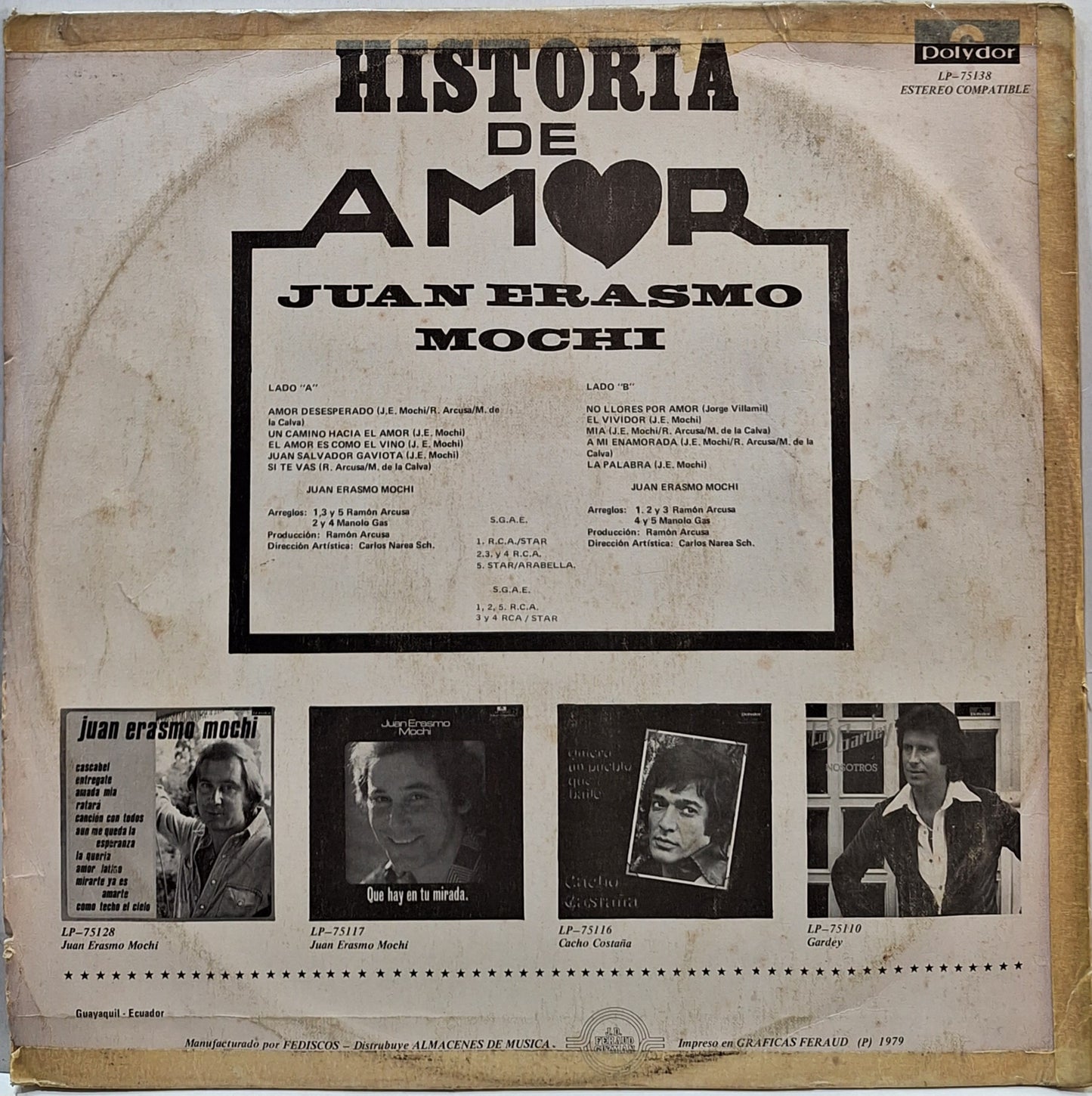 JUAN ERASMO MOCHI - HISTORIA DE AMOR LP