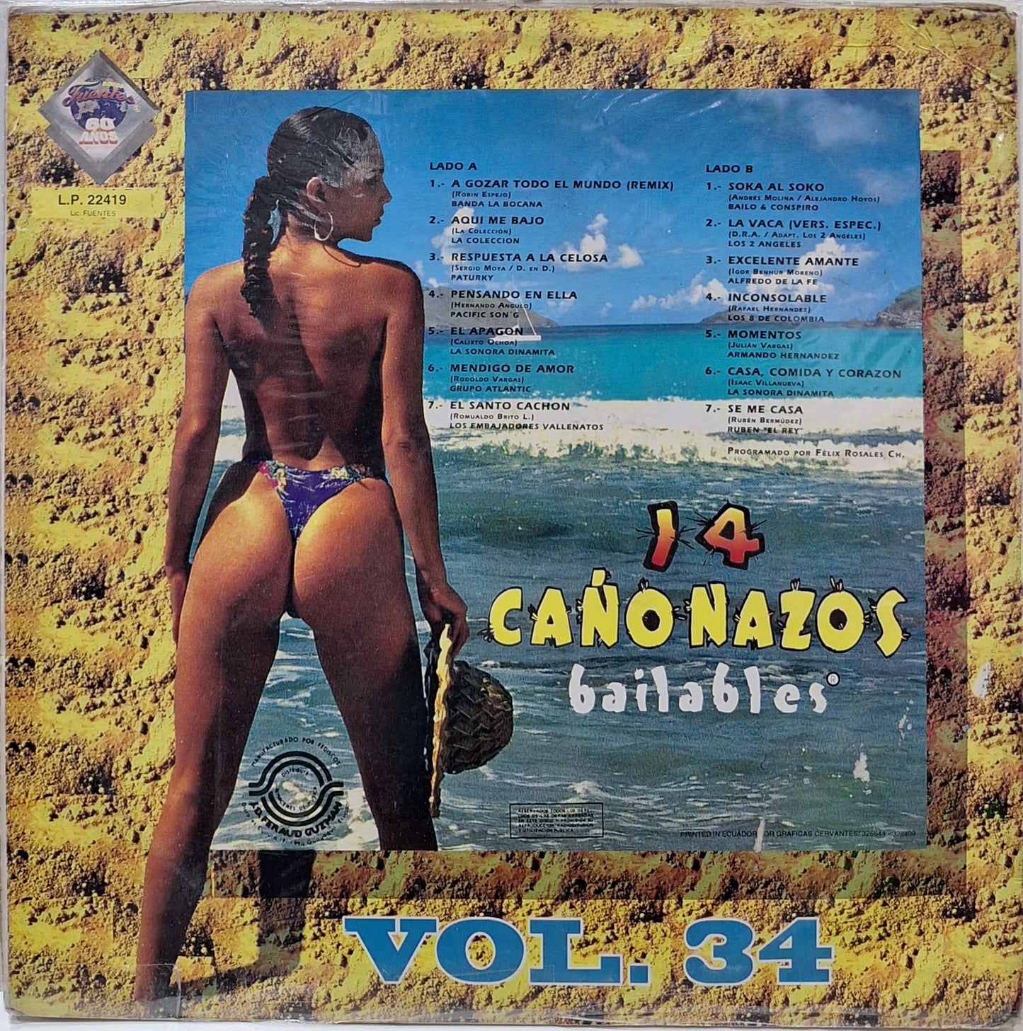 14 CAÑONAZOS BAILABLES VOL.34 LP