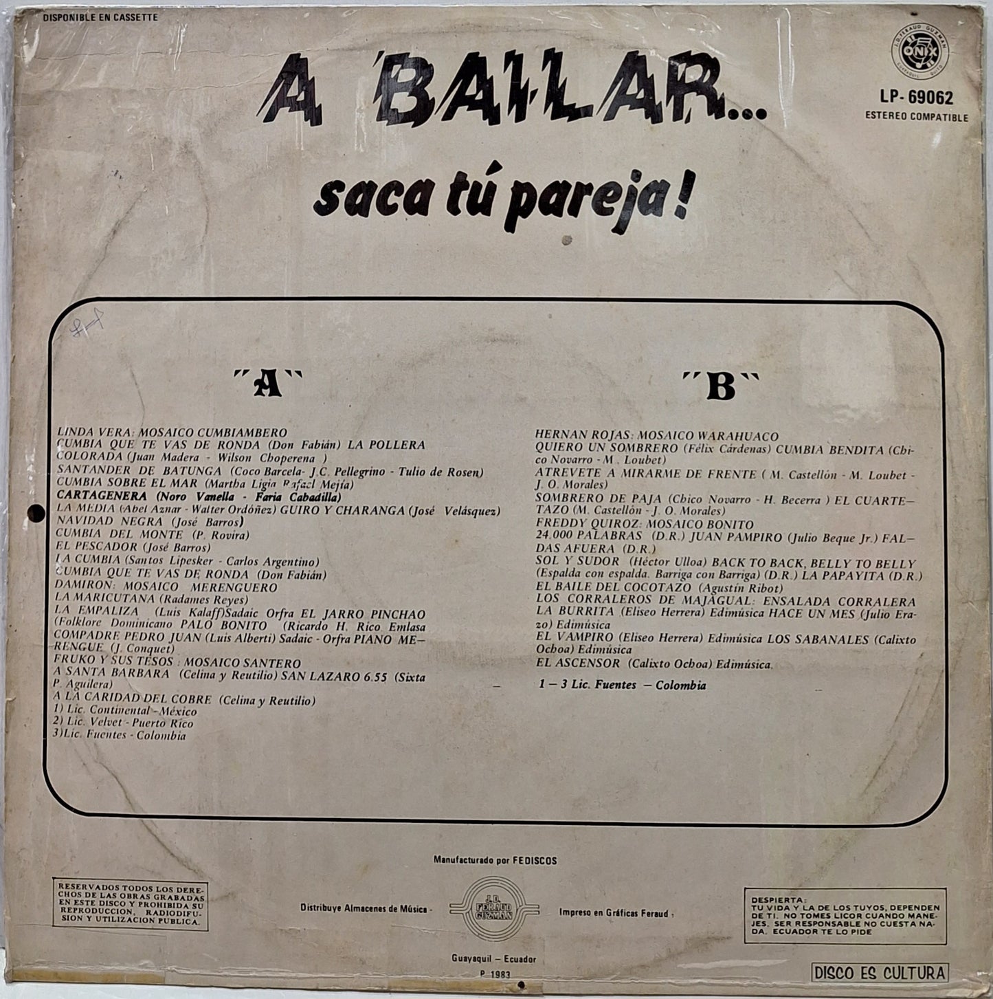 A BAILAR - SACA TU PAREJA LP