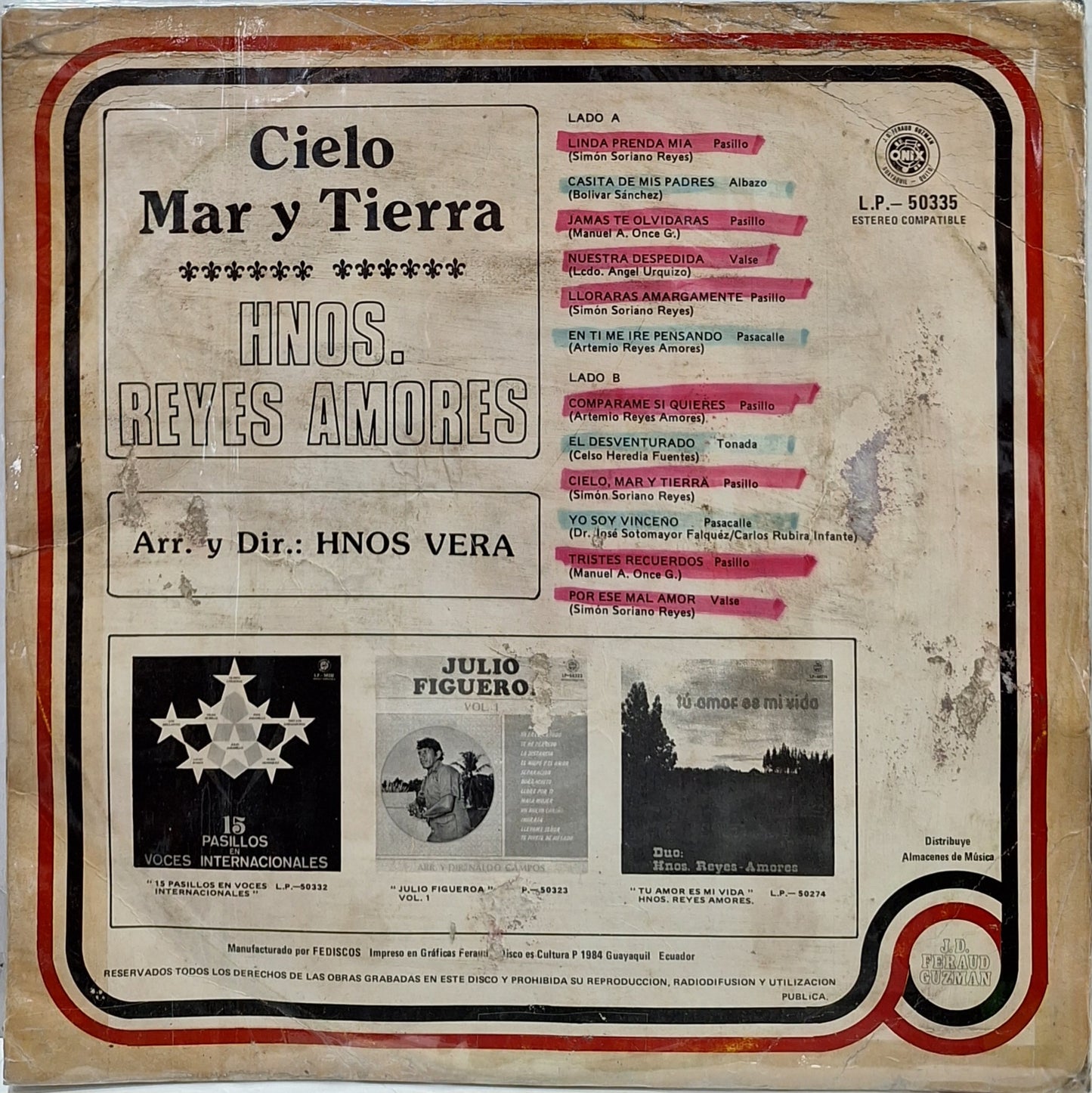 HNOS REYES AMORES - CIELO MAR Y TIERRA LP