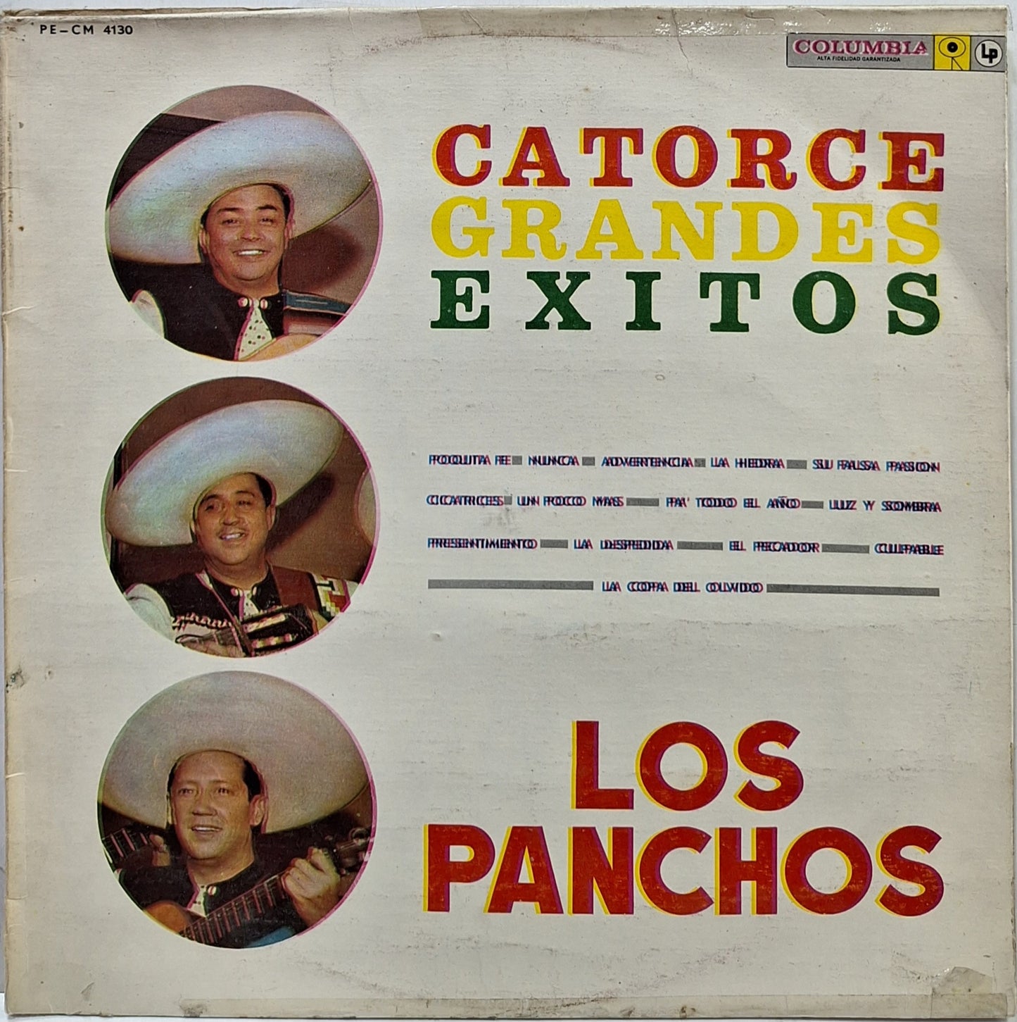 LOS PANCHOS - CATORCE GRANDES EXITOS LP