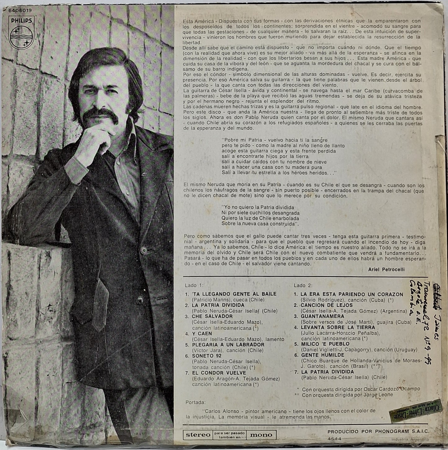 CESAR ISELLA - AMERICA JOVEN VOL III LP