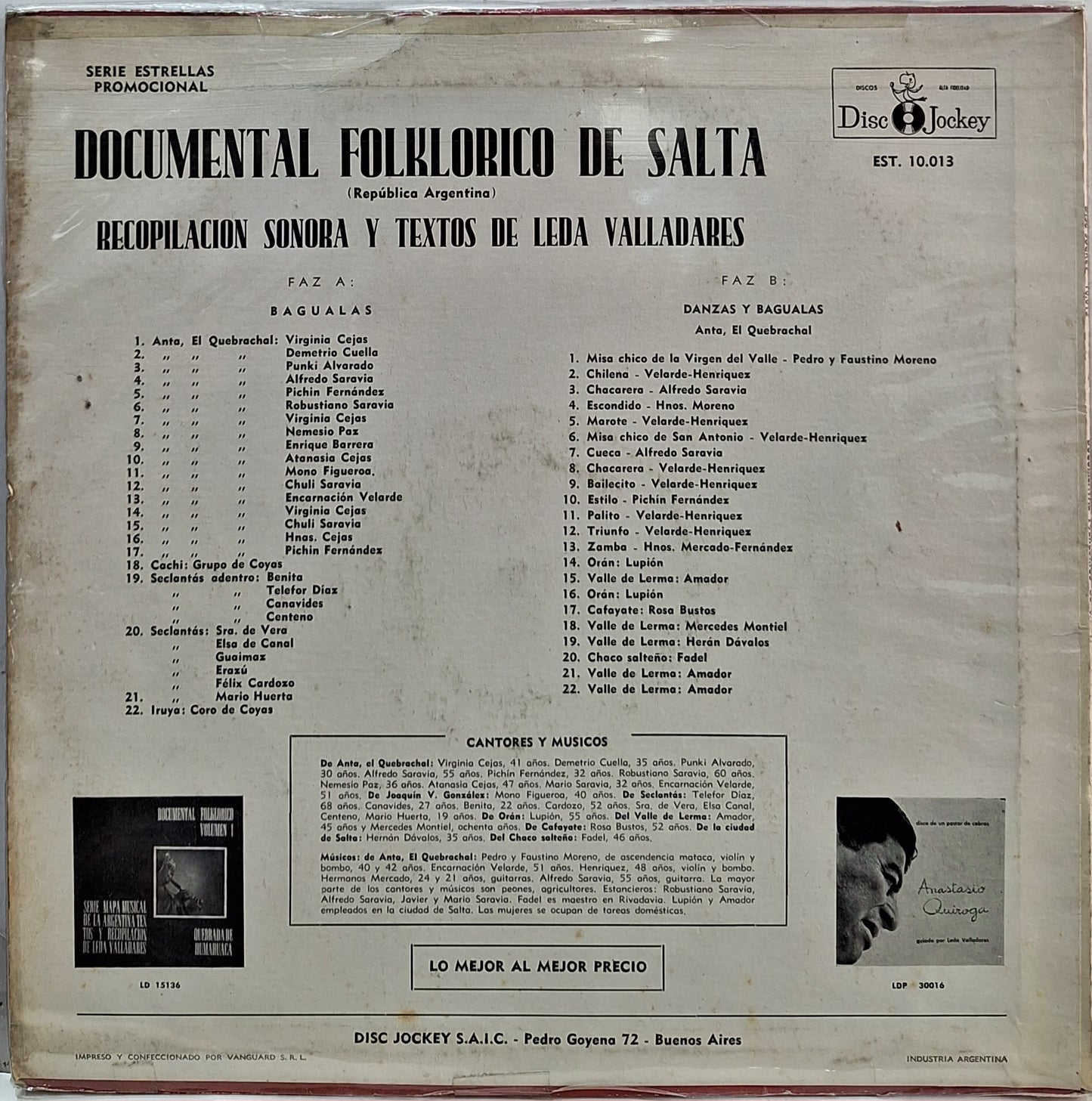 DOCUMENTAL FOLKLORICO DE SALTA LP