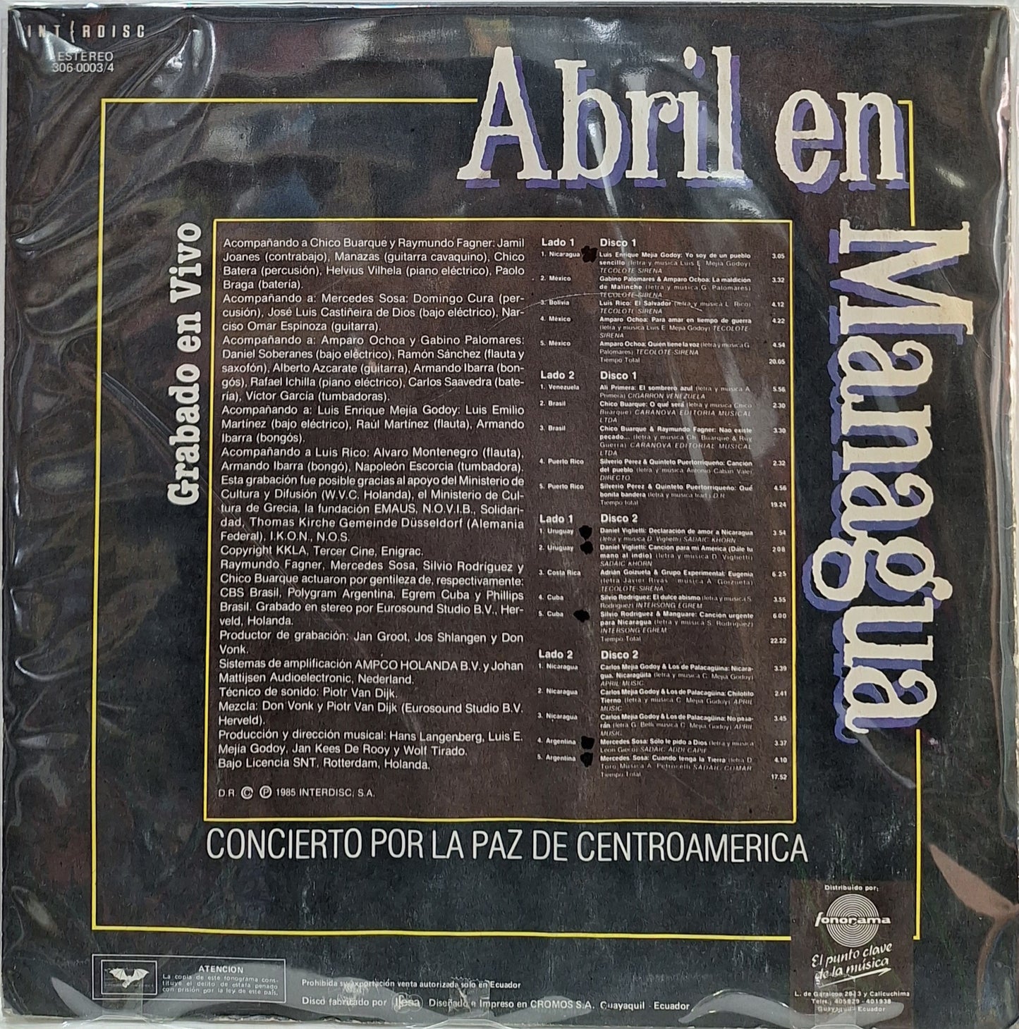 ABRIL EN MANAGUA - LP