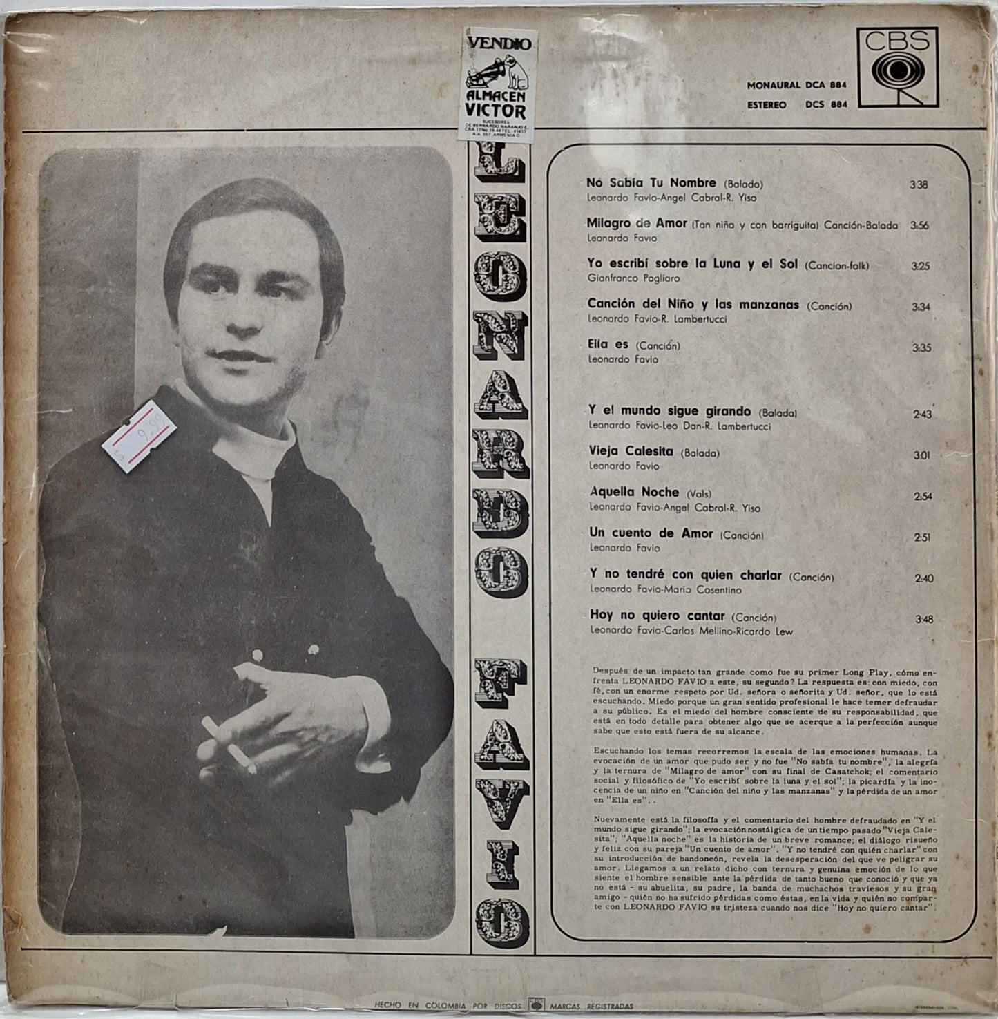 LEONARDO FAVIO - LEONARDO FAVIO LP