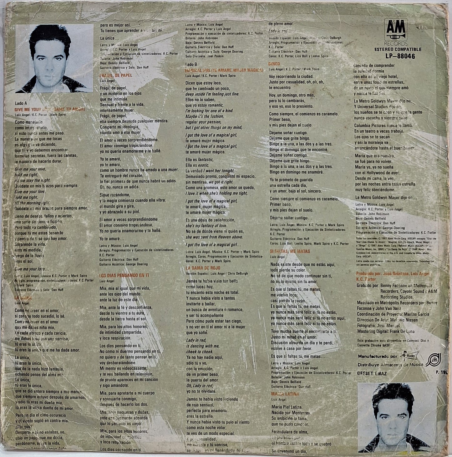 LUIS ANGEL - DAME TU AMOR LP