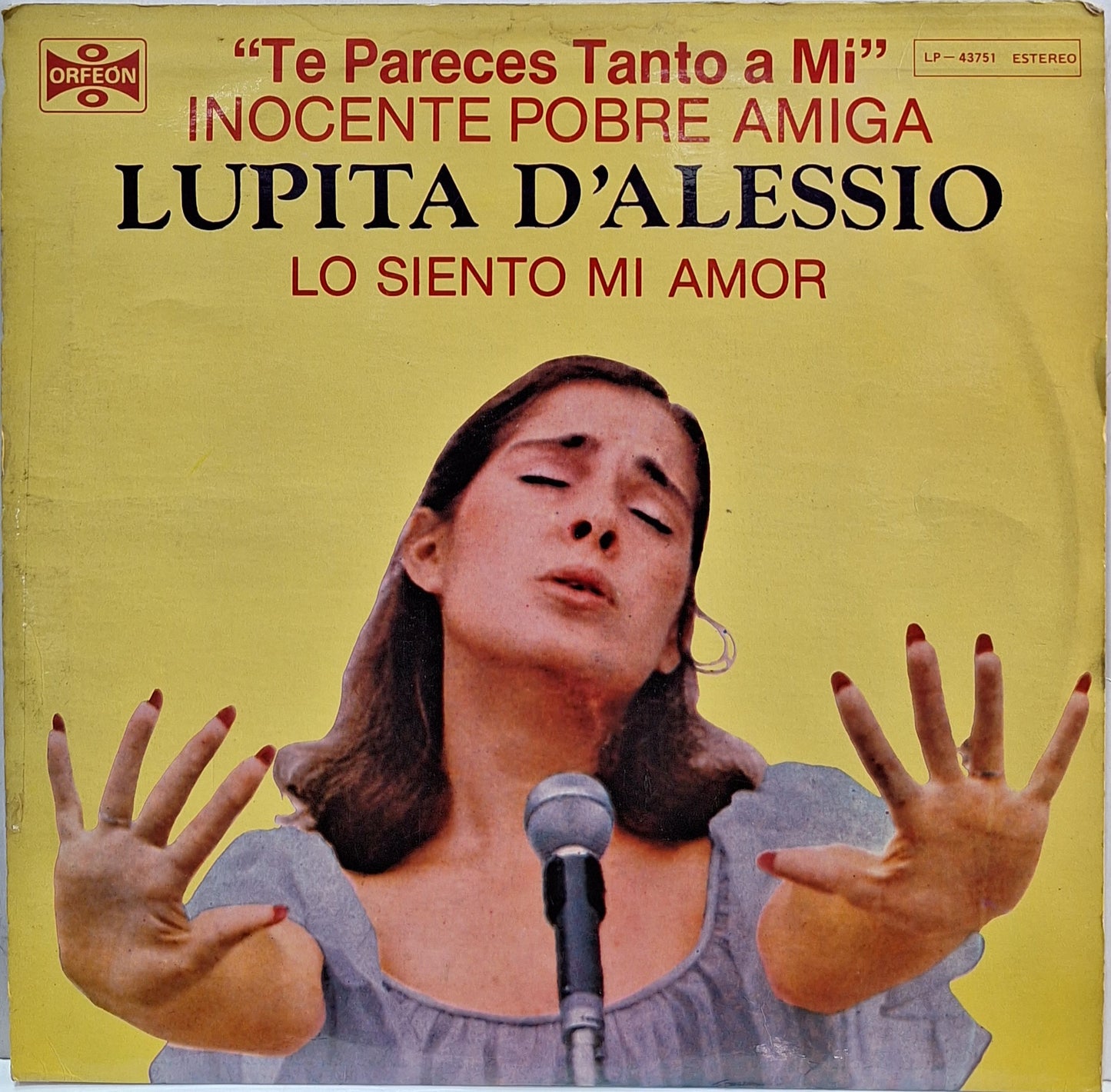 LUPITA D ALESSIO - TE PARECE TANTO A MI LP
