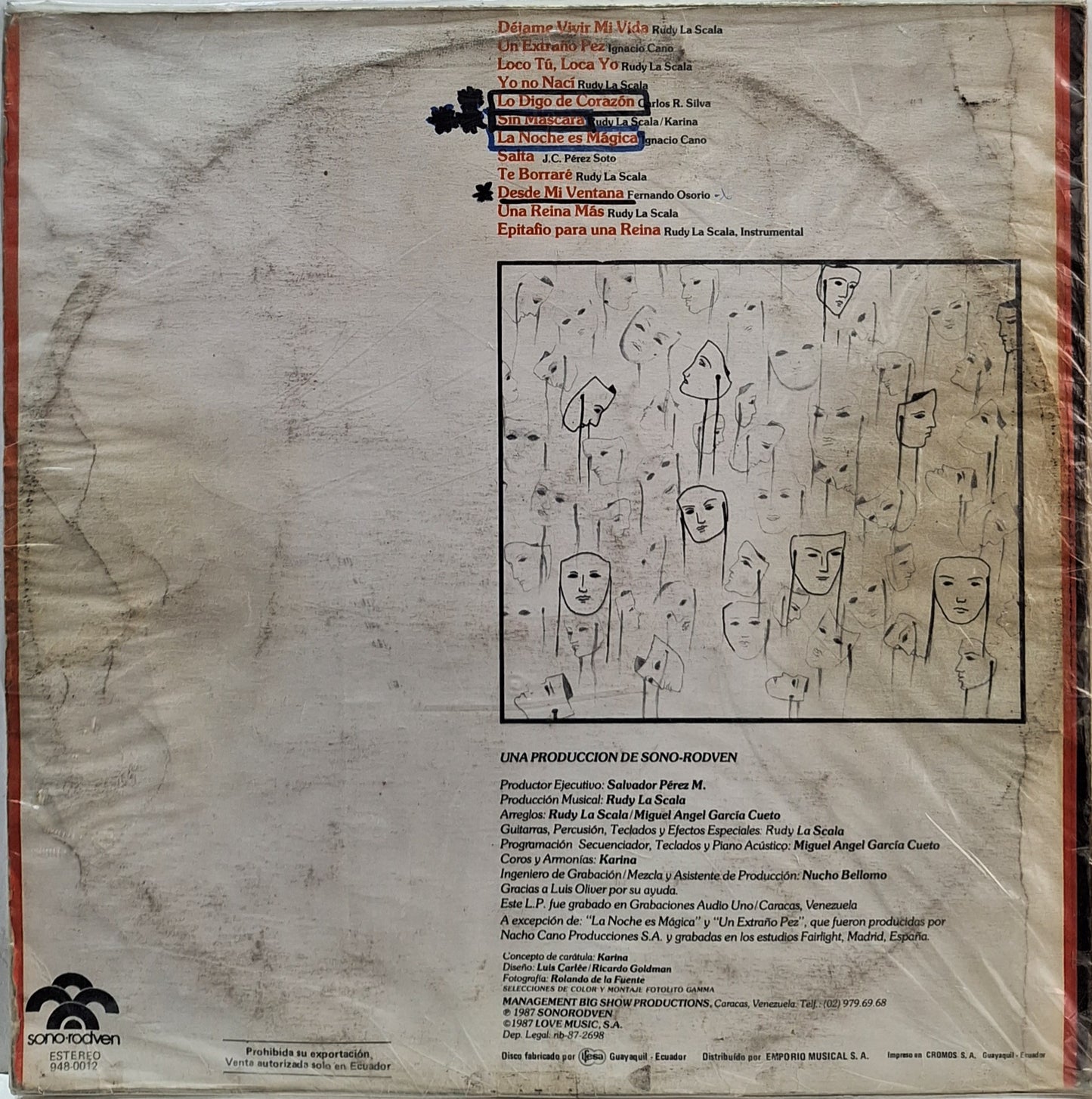 KARINA - SIN MASCARA LP