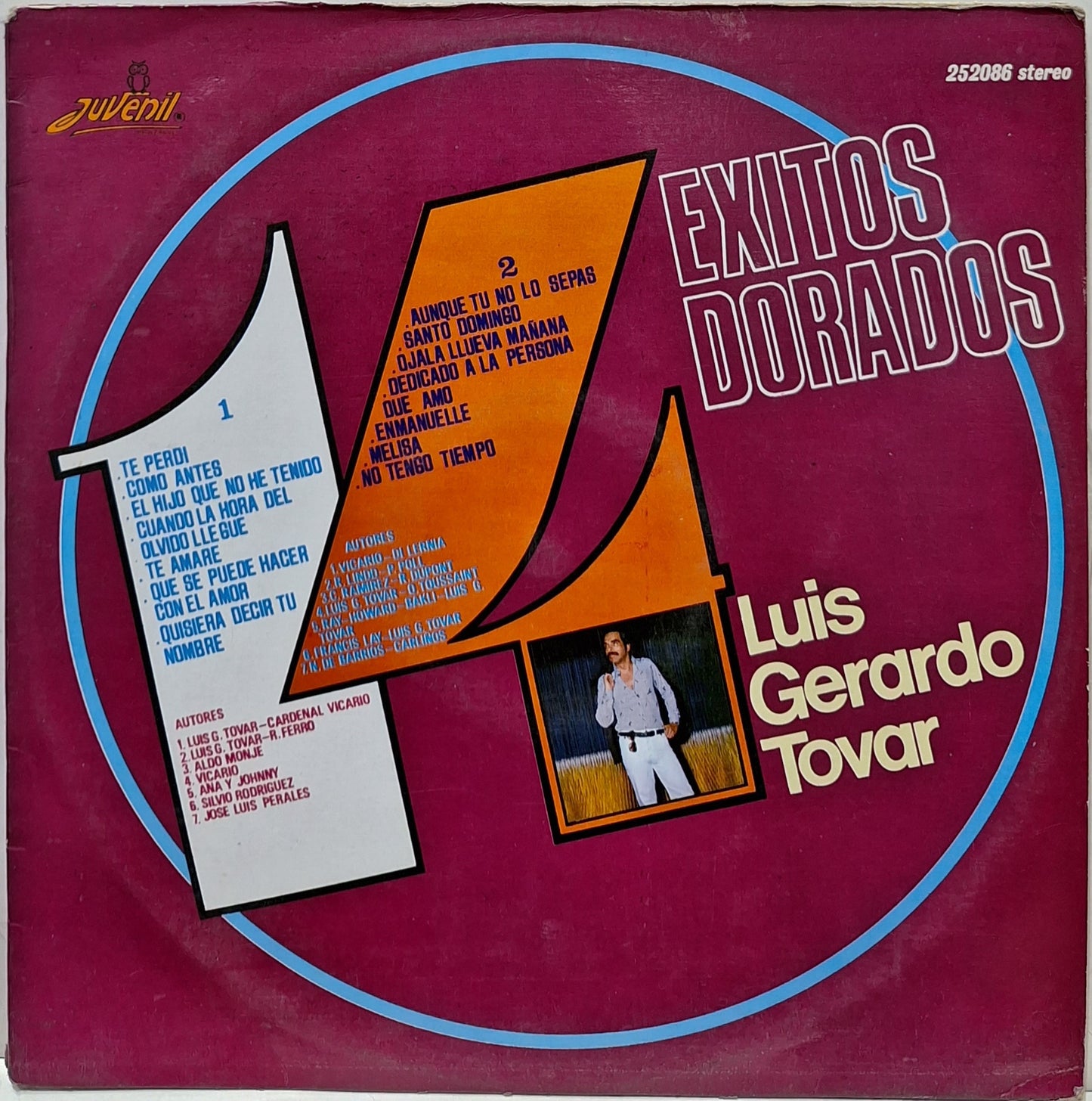 LUIS GERARDO TOVAR - 14 EXITOS DORADOS LP