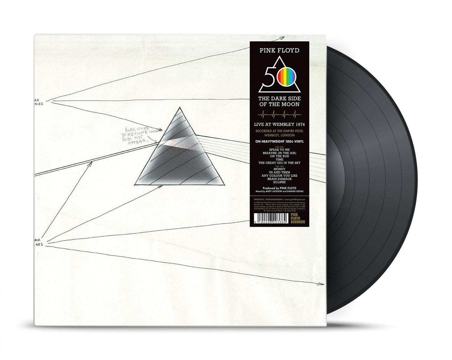 PINK FLOYD - THE DARK SIDE OF THE MOON (LIVE AT WEMBLEY 1974) LP