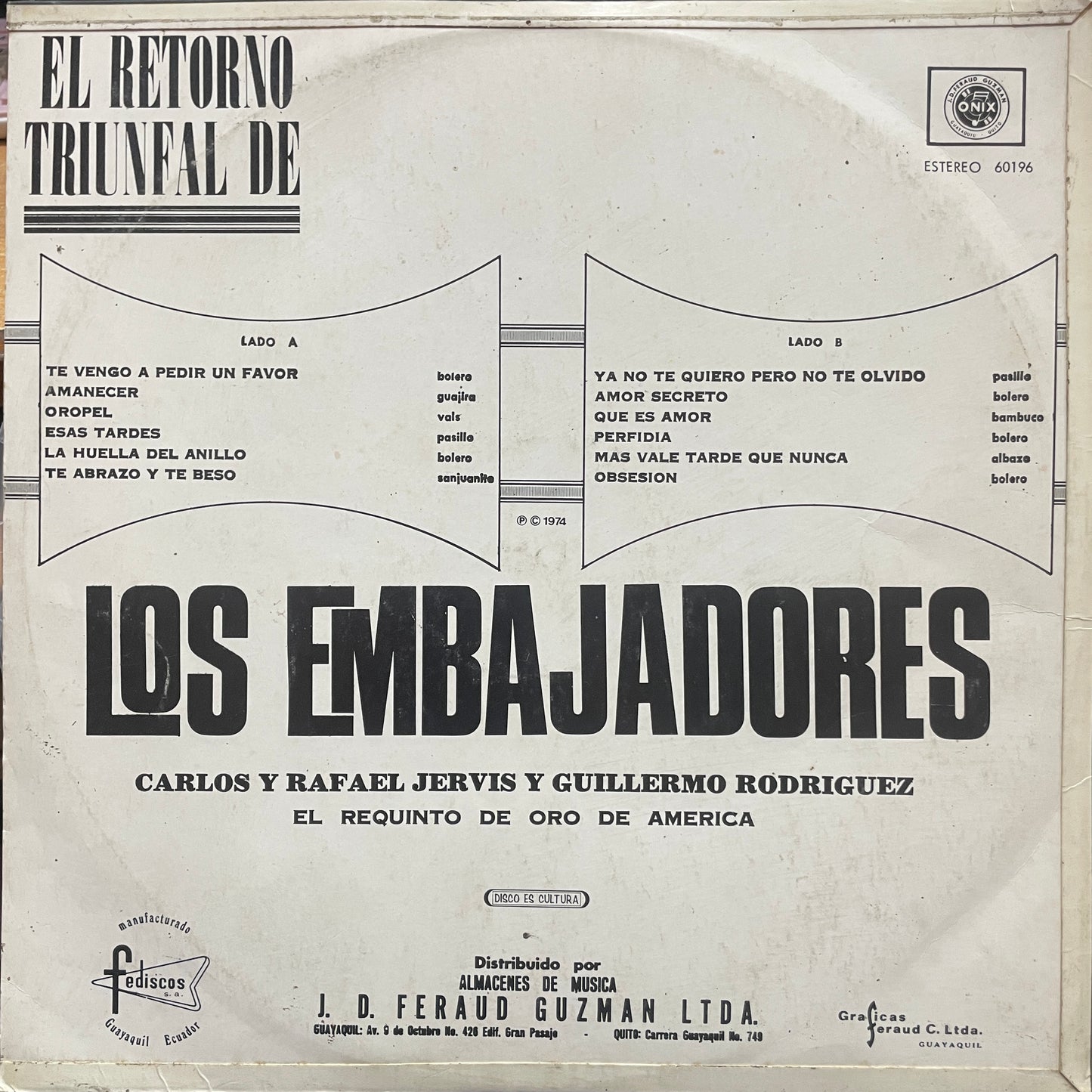 LOS EMBAJADORES - EL RETORNO TRIUNFAL DE LP
