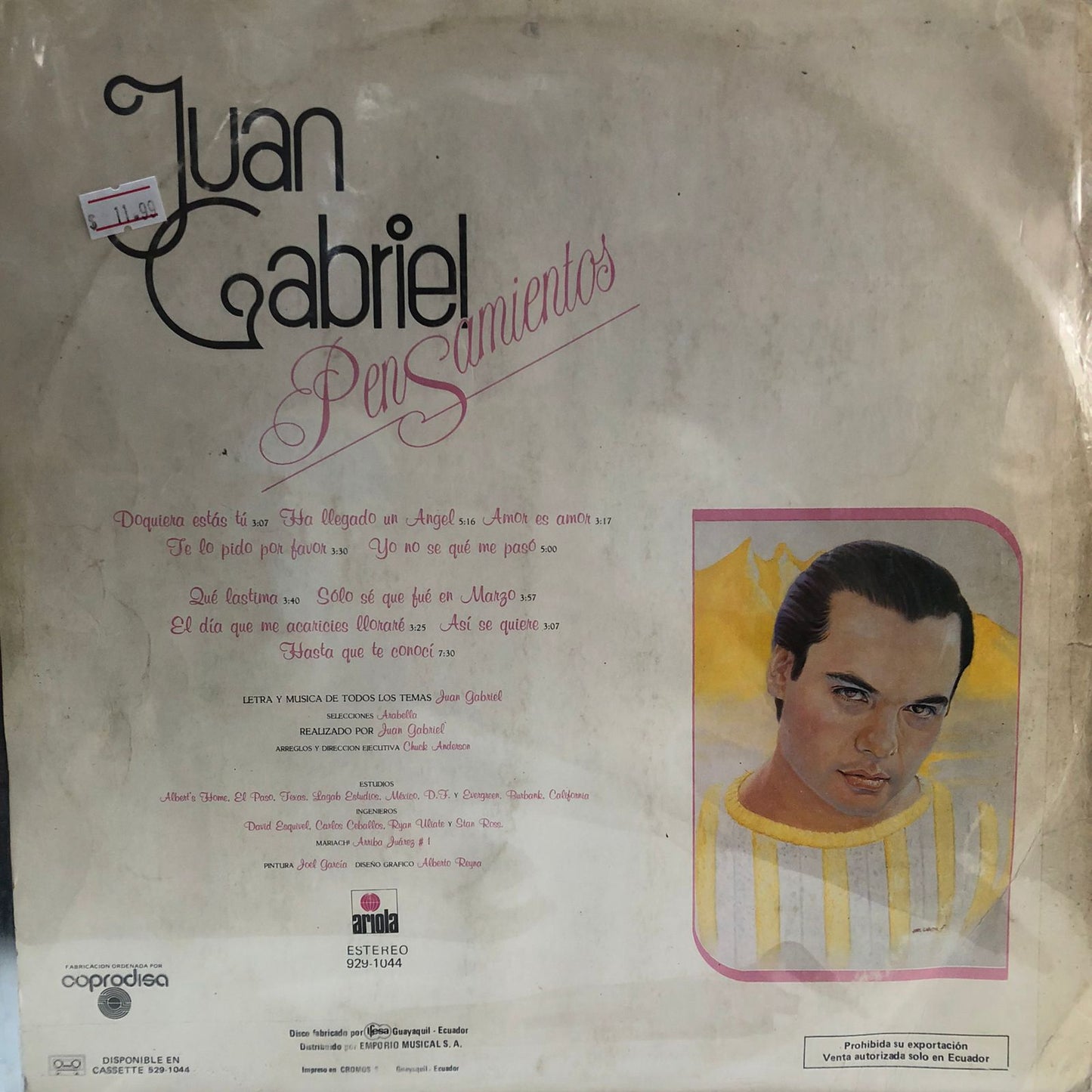 JUAN GABRIEL - PENSAMIENTOS LP