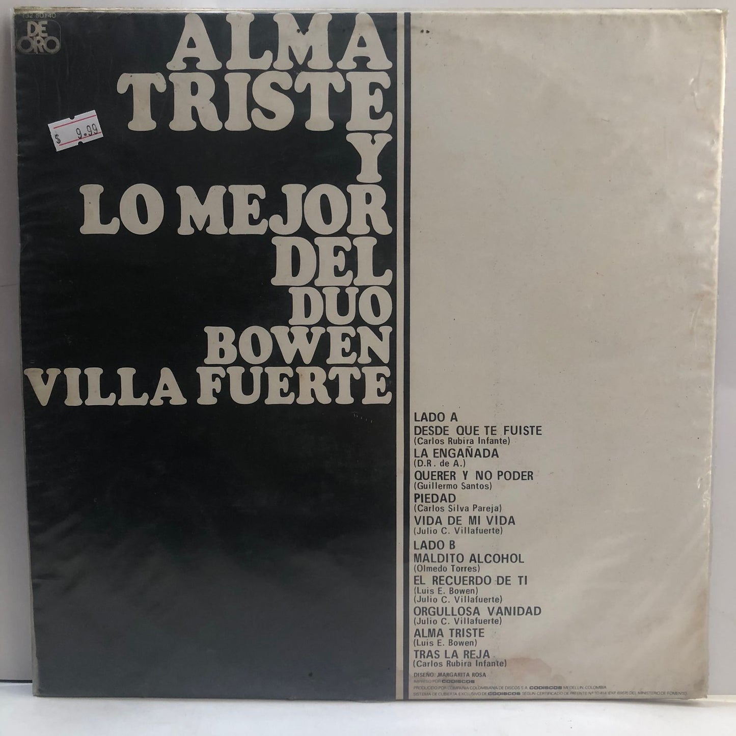 DUO BOWEN VILLA FUERTE - ALMA TRISTE LP