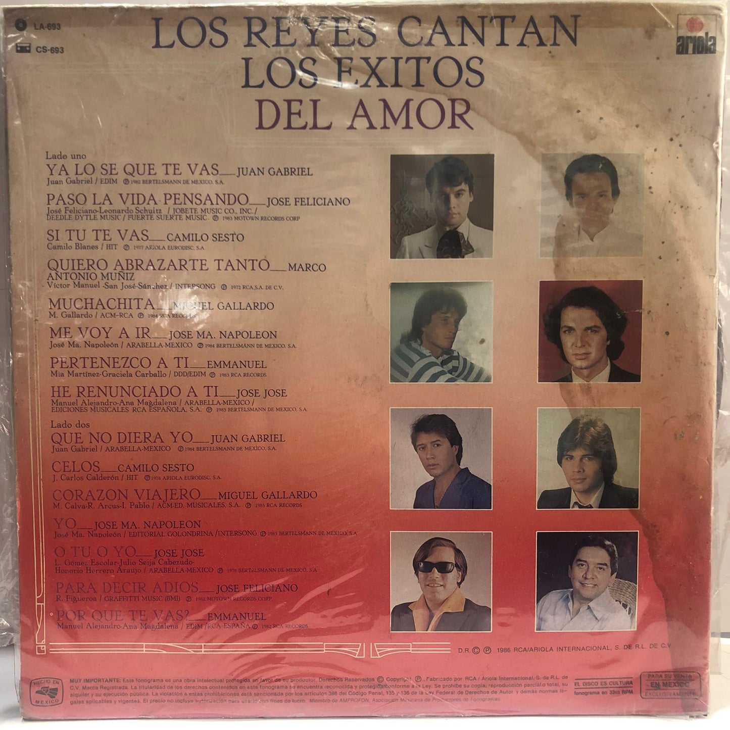 LOS REYES CANTAN LOS EXITOS DEL AMOR LP