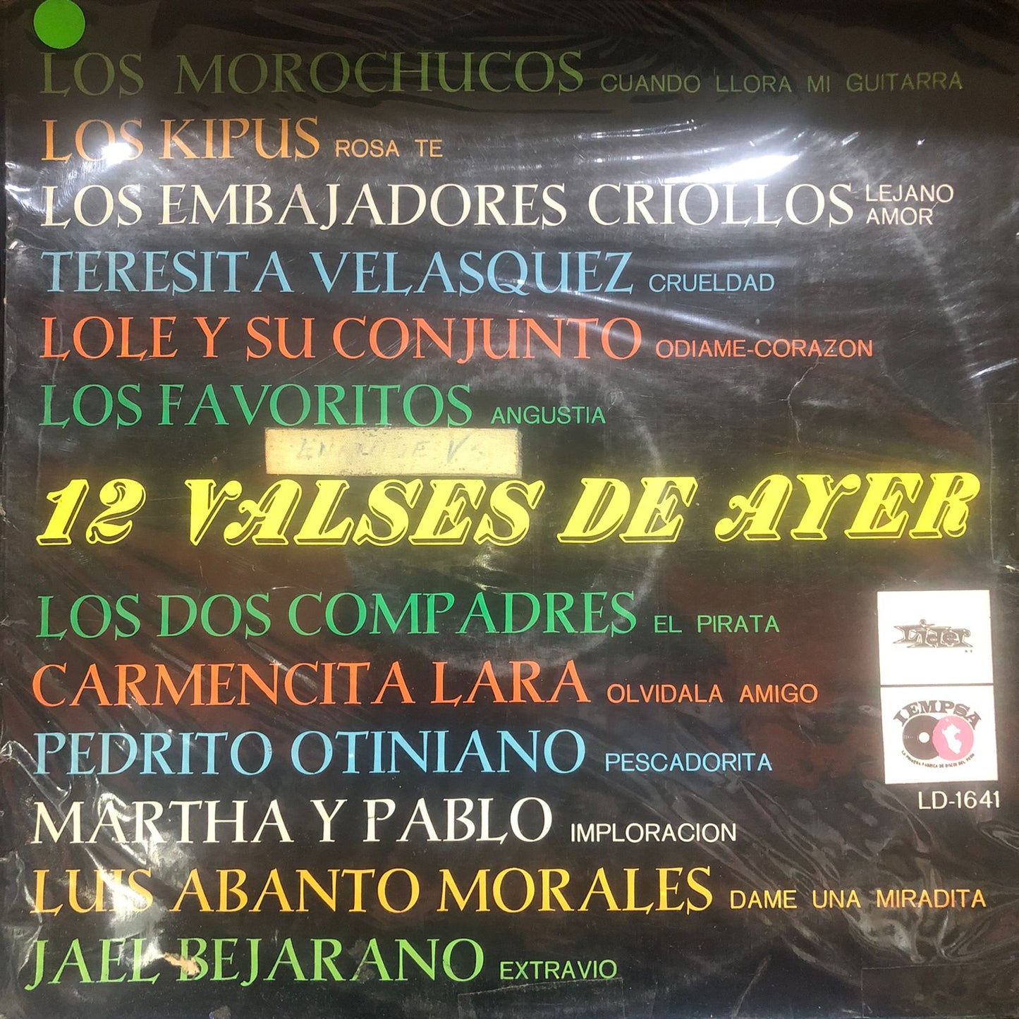 12 VALSES DE AYER - VARIOS INTERPRETES LP