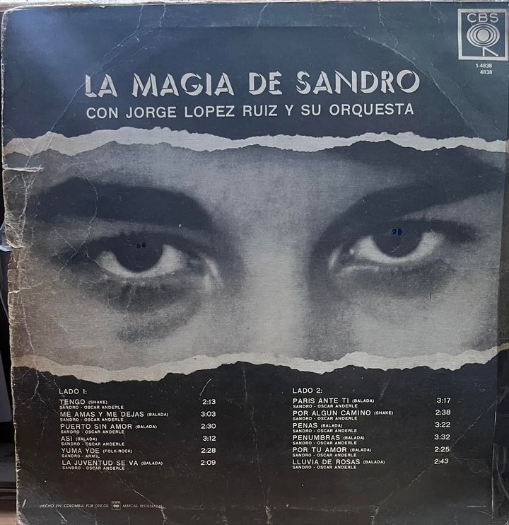 SANDRO - LA MAGIA DE SANDRO (EDICION COLOMBIANA) LP