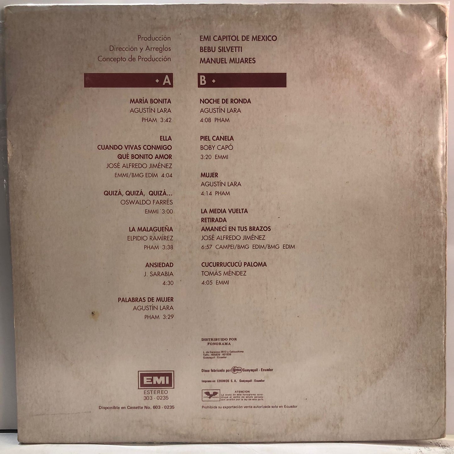 MIJARES - MARIA BONITA LP