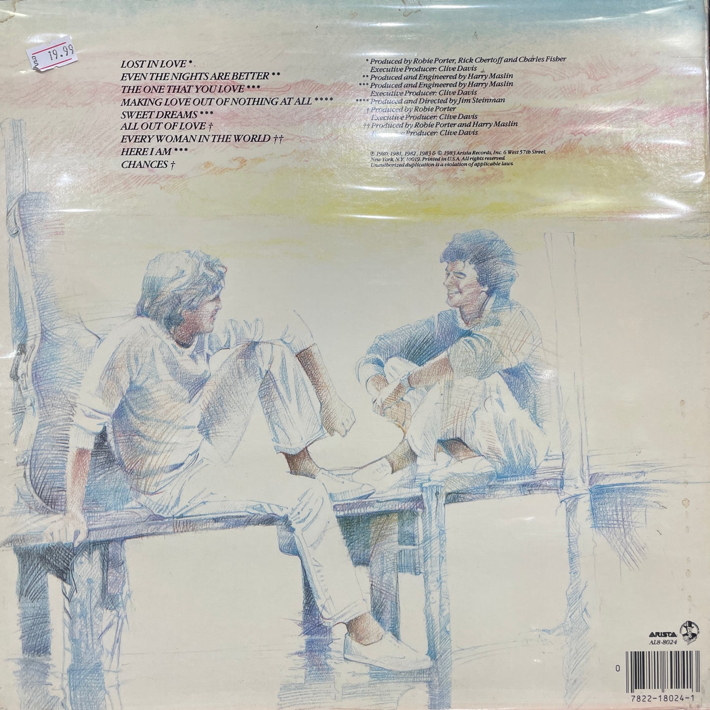 AIR SUPPLY - GREATEST HITS LP (DE EPOCA)